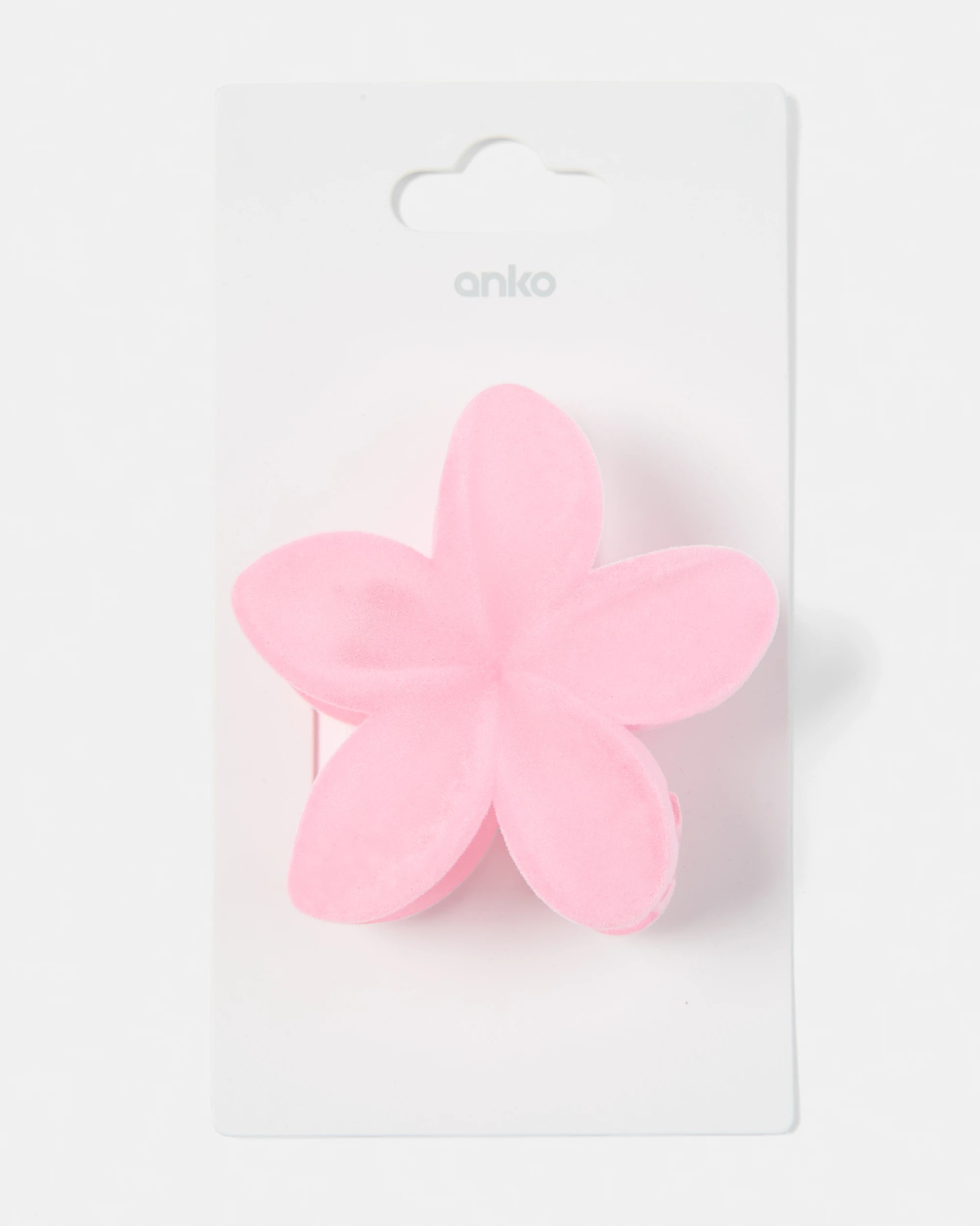 3 Pink Velvet Frangipani Claw Hair, 3 of 3