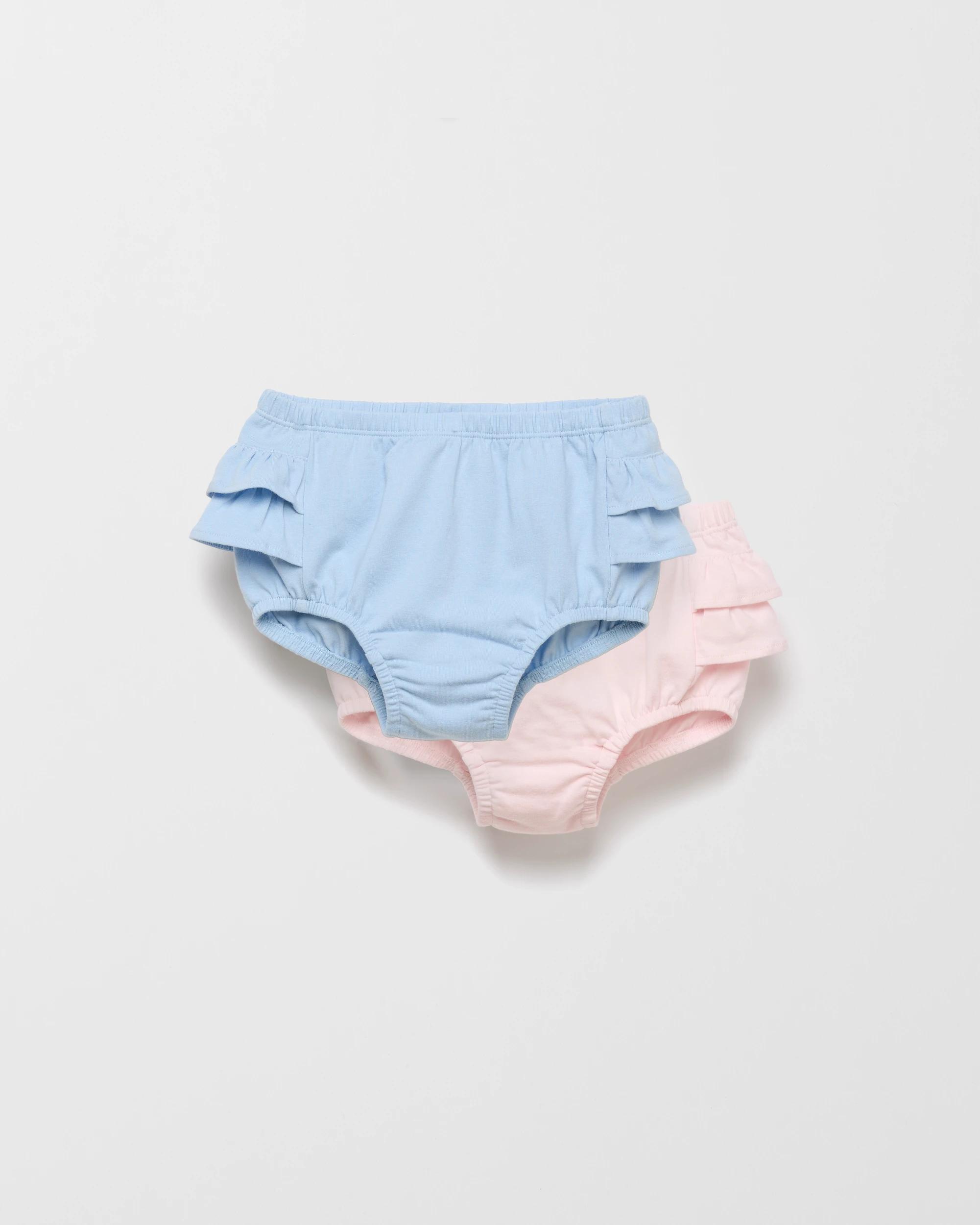 1 Target Baby Organic Cotton Nappy Covers 2 Piece Set PINK / BLUE, 1 of 2