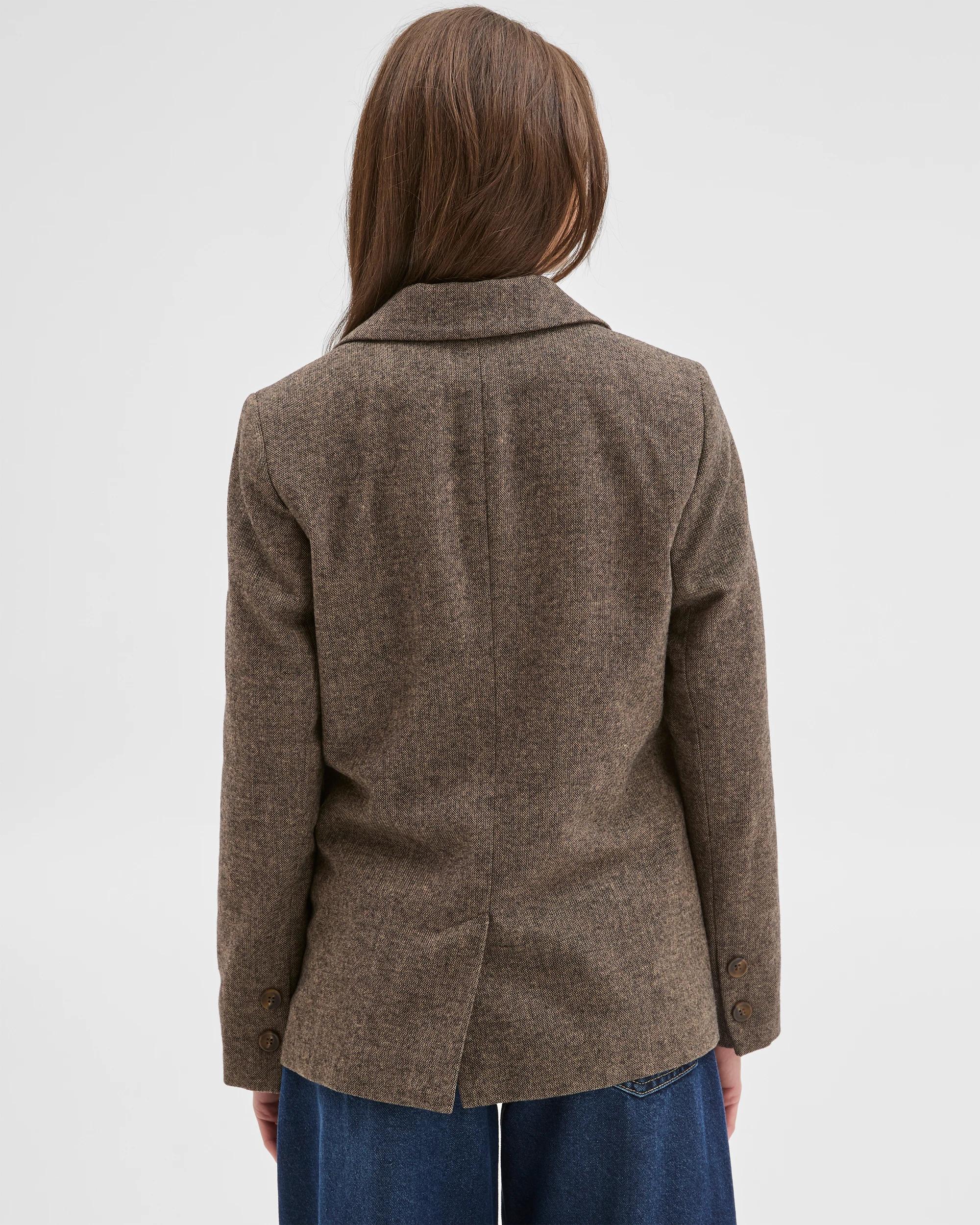 5 Target Petites Petites Tweed Blazer CHOCOLATE, 5 of 5