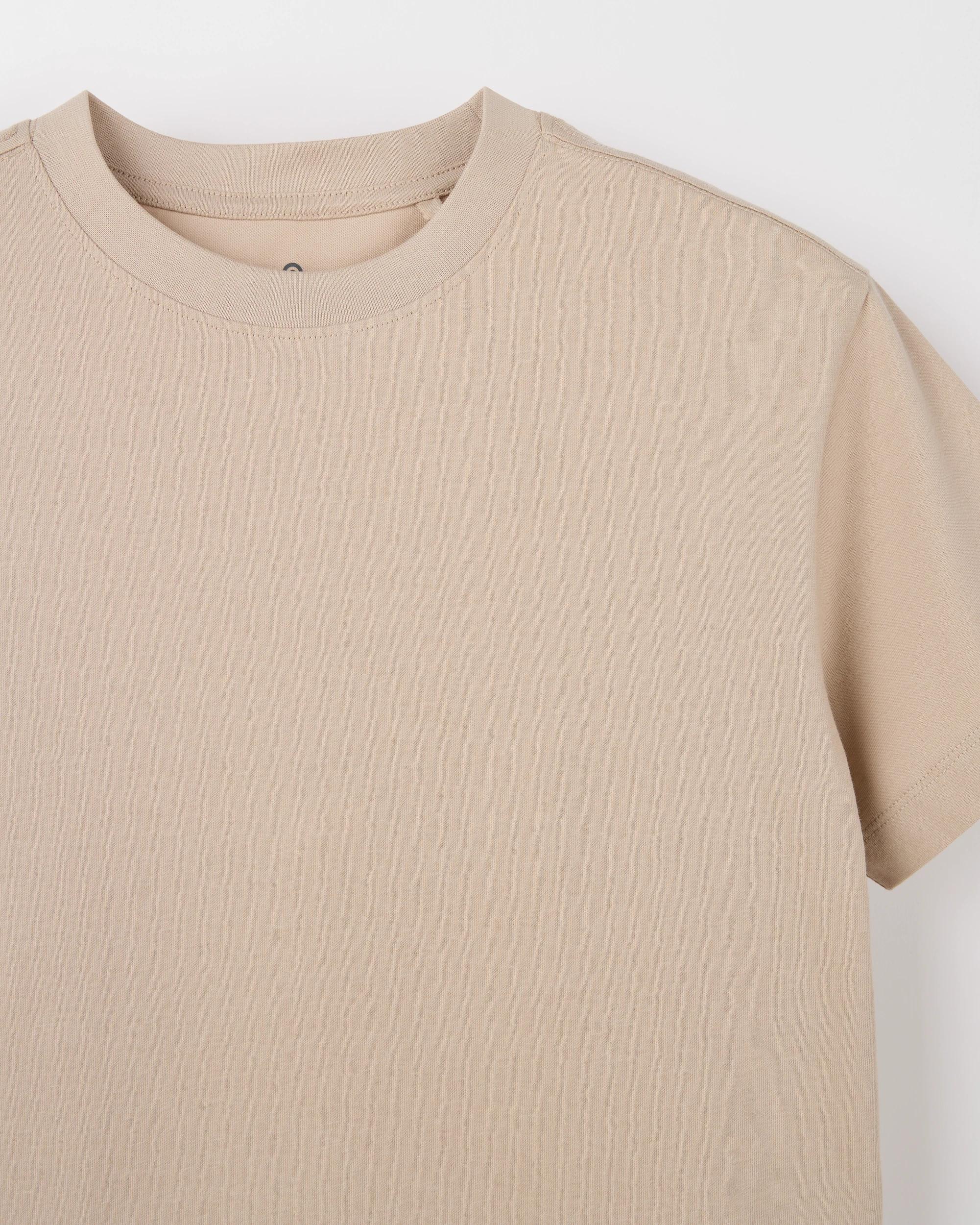 4 Target Kids Australian Cotton 2 Pack T-Shirts TAN/CHARCOAL MARLE, 4 of 4