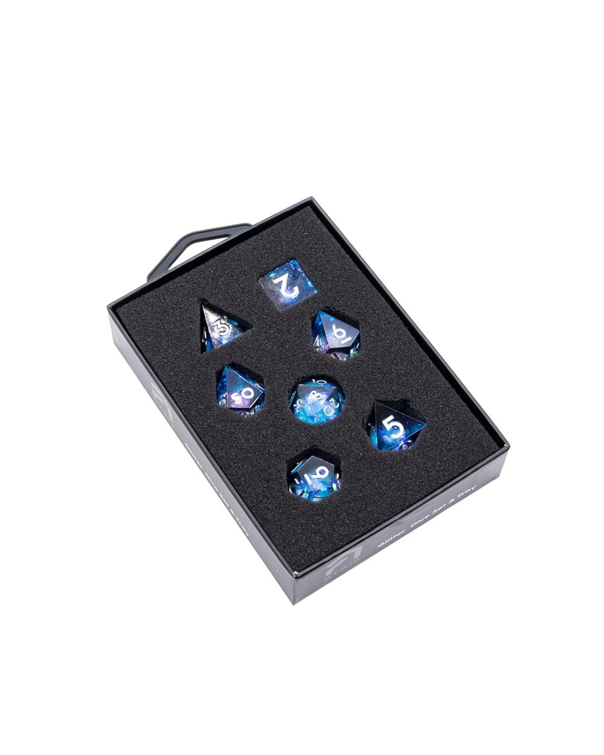 3 Tabletop - RPG 7-Set Dice - Glitter Blue, 3 of 3