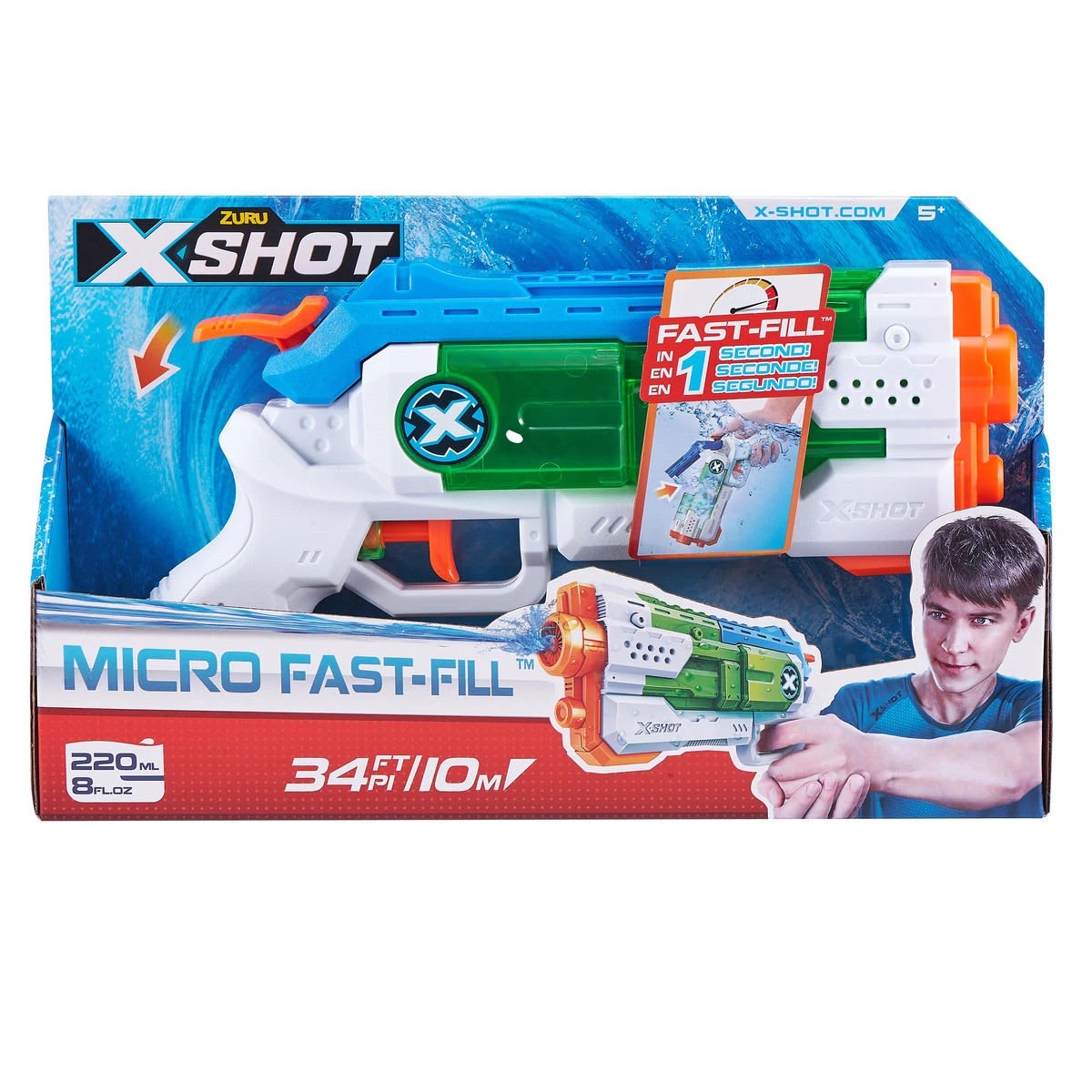 1 Zuru X-Shot Fast-Fill Micro Water Blaster, 1 of 9