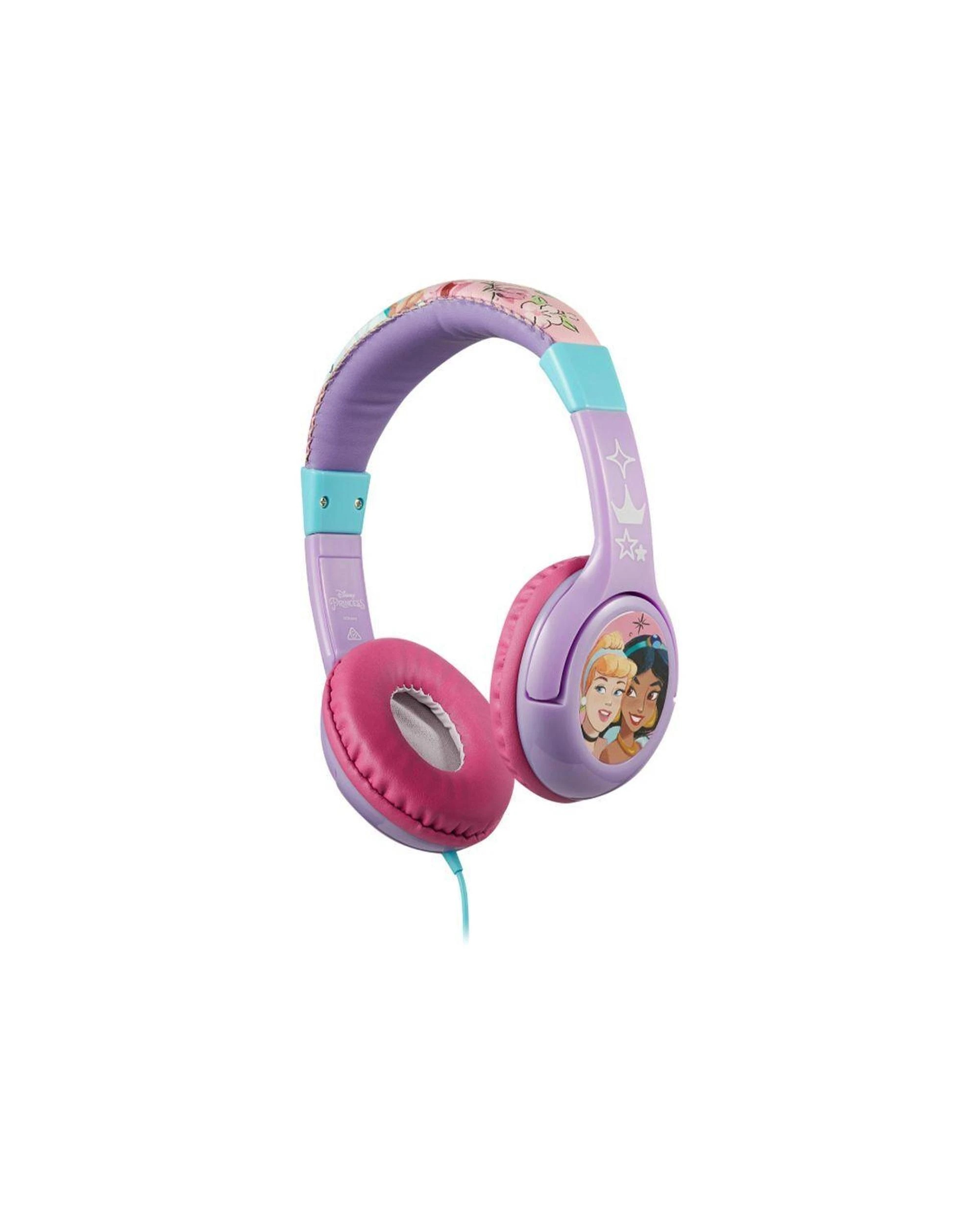 4 Disney Princess Auxiliary Headphones with Volume Limit, Padded Earcups, Adjustable Headband, Plug & Play, 4 of 4