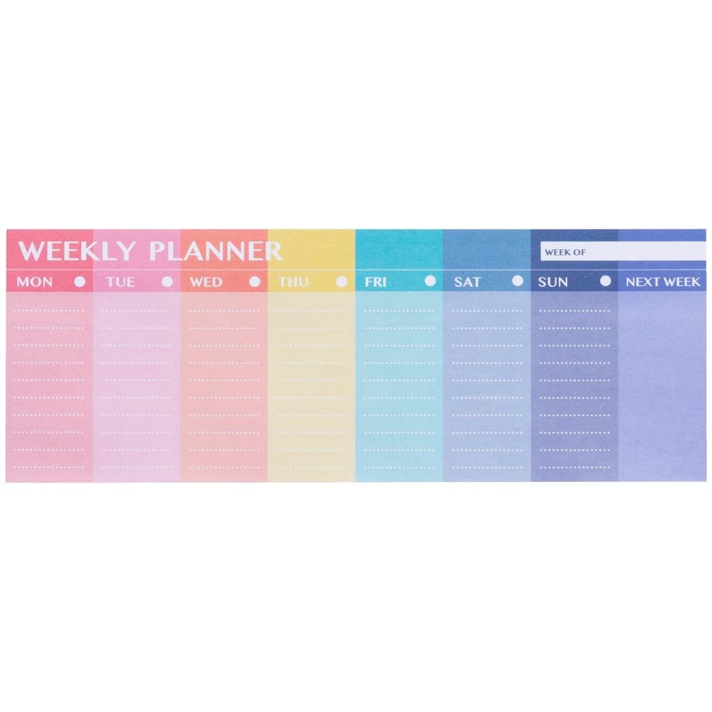 2 J.Burrows Stick-it Weekly Planner 205x75mm 50 Sheets, 2 of 3