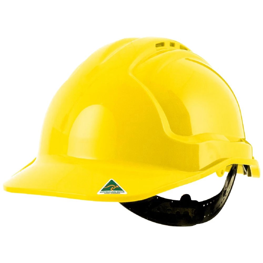 1 Tuffgard Vented Safety Hard Hat Yellow, 1 of 1