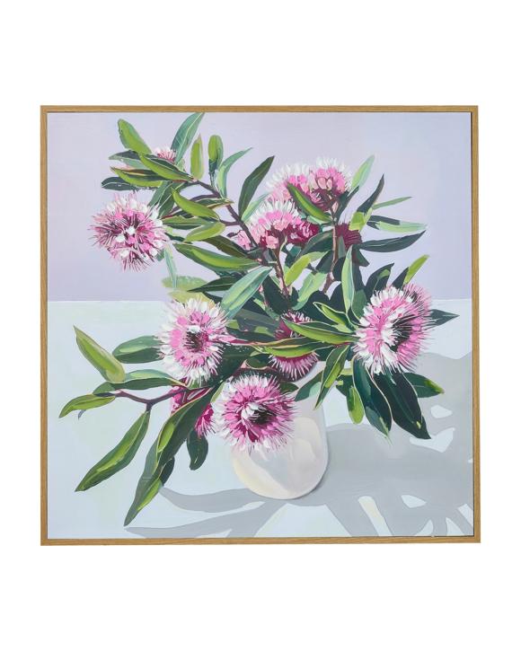 Native Grace Framed Canvas - 80cm x 80cm