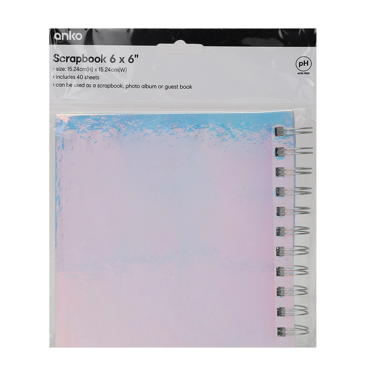 8 6in. x 6in. Scrapbook - Iridescent, 8 of 8