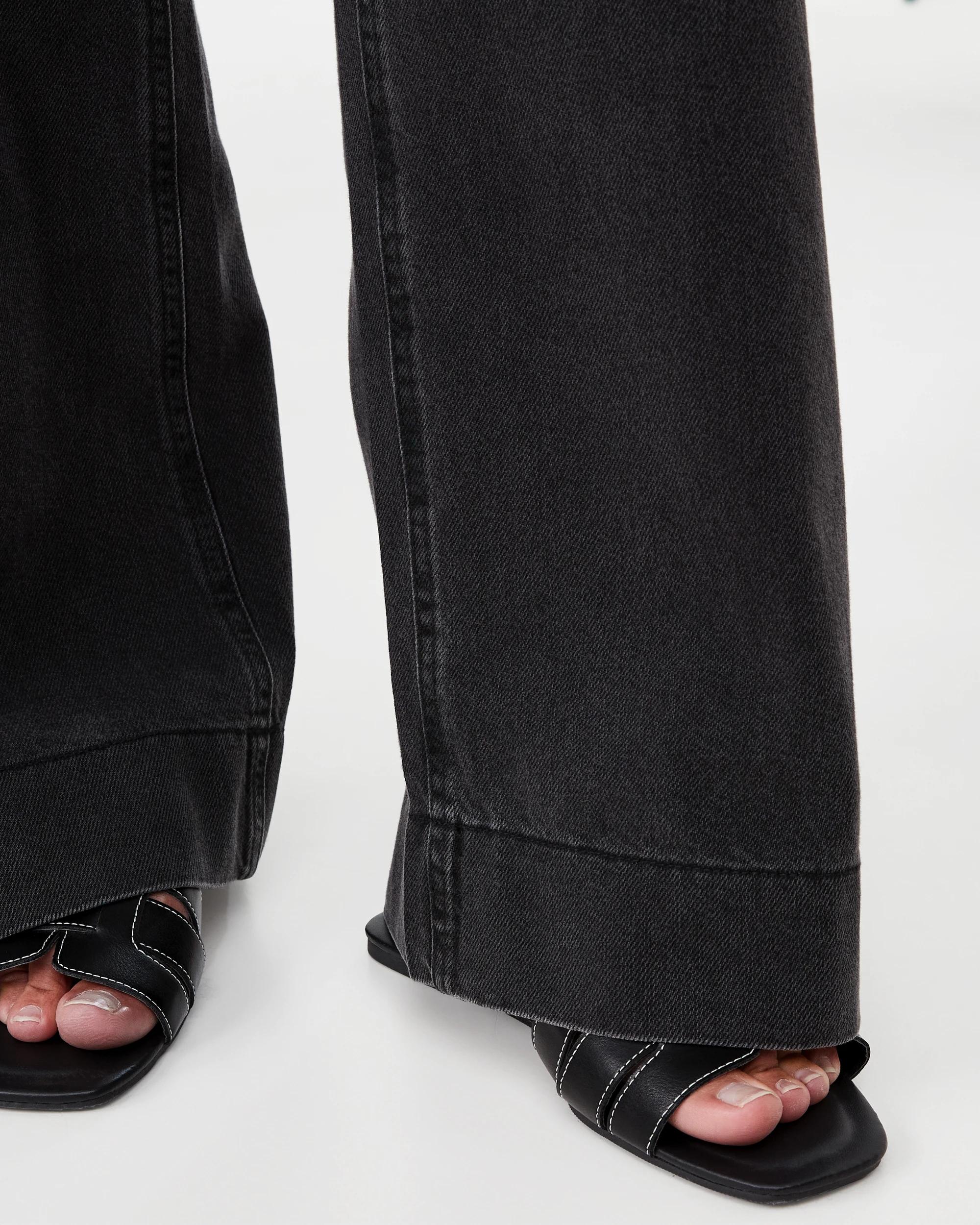 9 Wide Leg Pocket Jeans Blk Wash, 9 of 9