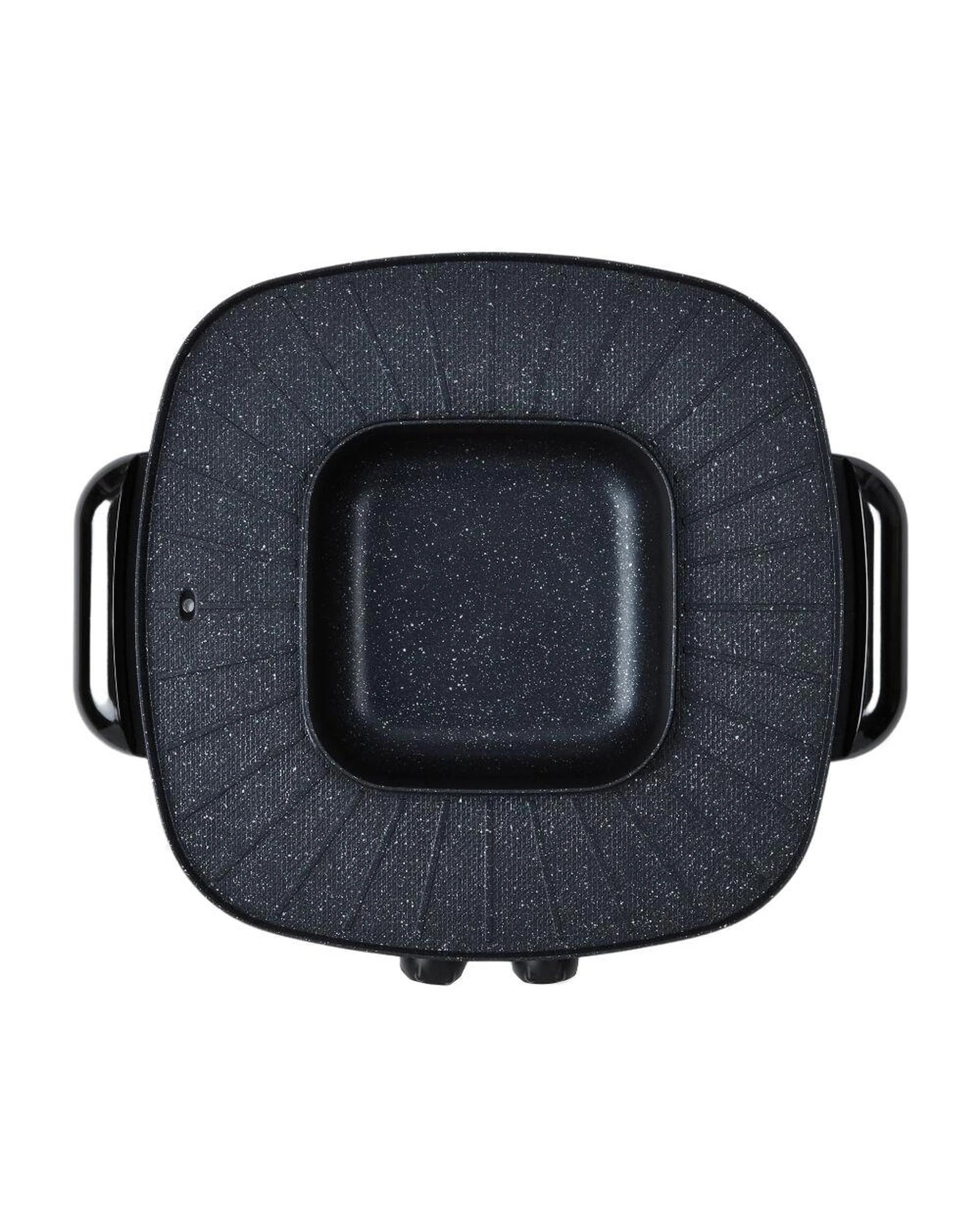 3 Davis & Waddell 2 in 1 Steamboat Hotpot And BBQ Grill Black  45 x 38 x 17cm - Black, 3 of 6