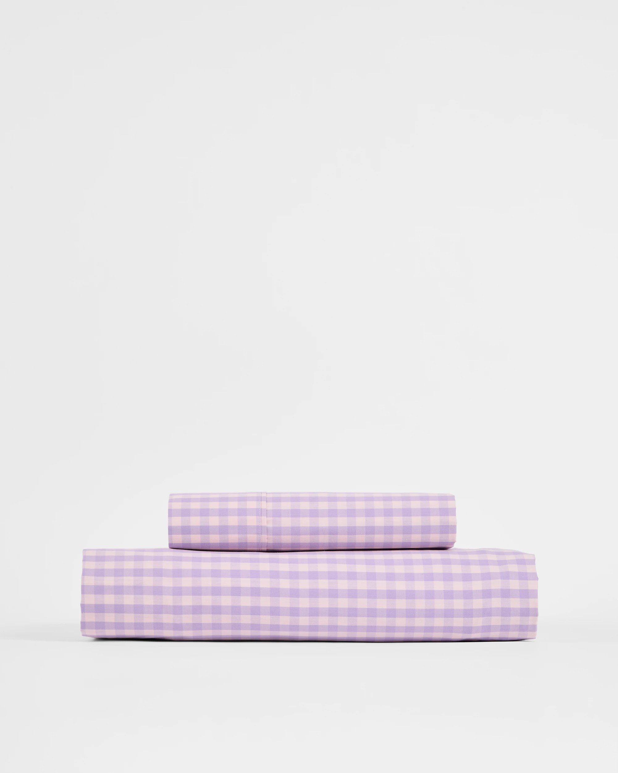 5 Target Grayson Gingham Australian Cotton Fitted Sheet Set - Double Bed - Purple, 5 of 5