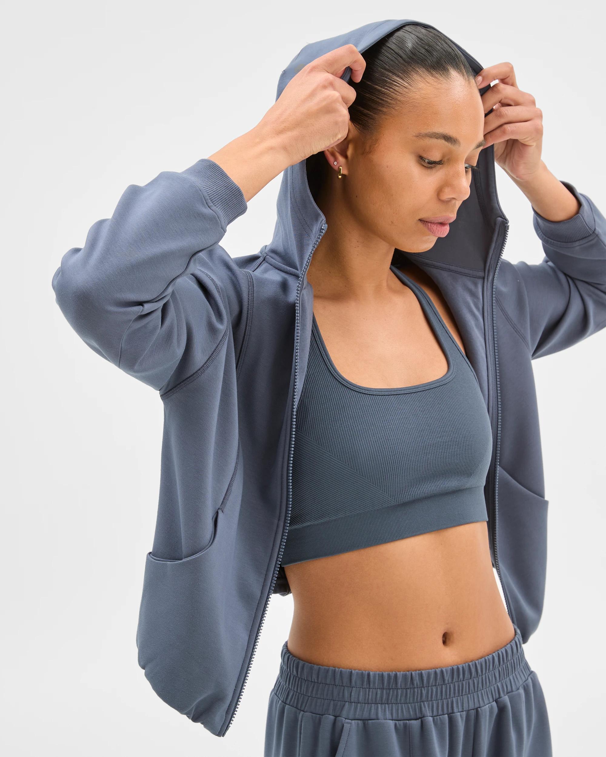 2 Target Active Movement Lounge Zip Through Jacket SMOKE, 2 of 7