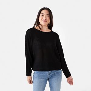 Open Knit Batwing Sleeve Jumper
