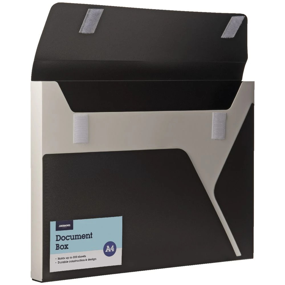 2 J.Burrows Button Document Box Black, 2 of 2