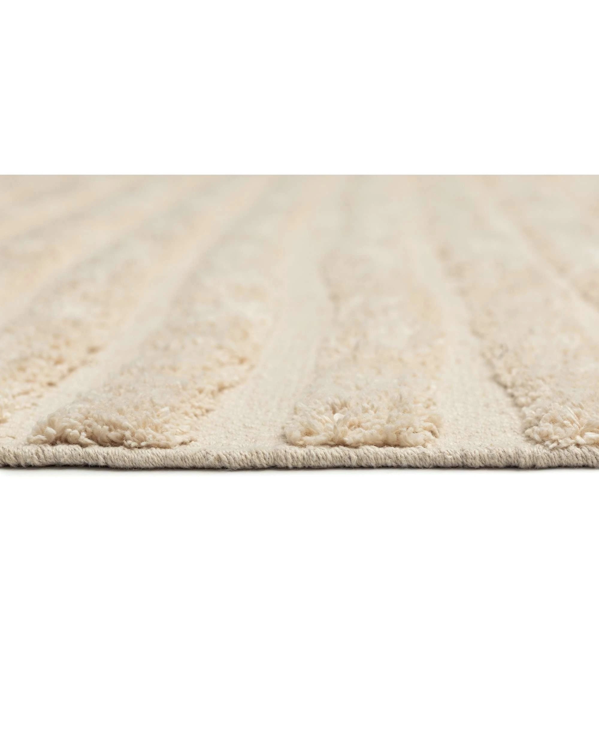 8 Loopsie Marrakech Natural Sculptural Cotton Rug-280cm x 190cm - Beige, 8 of 8