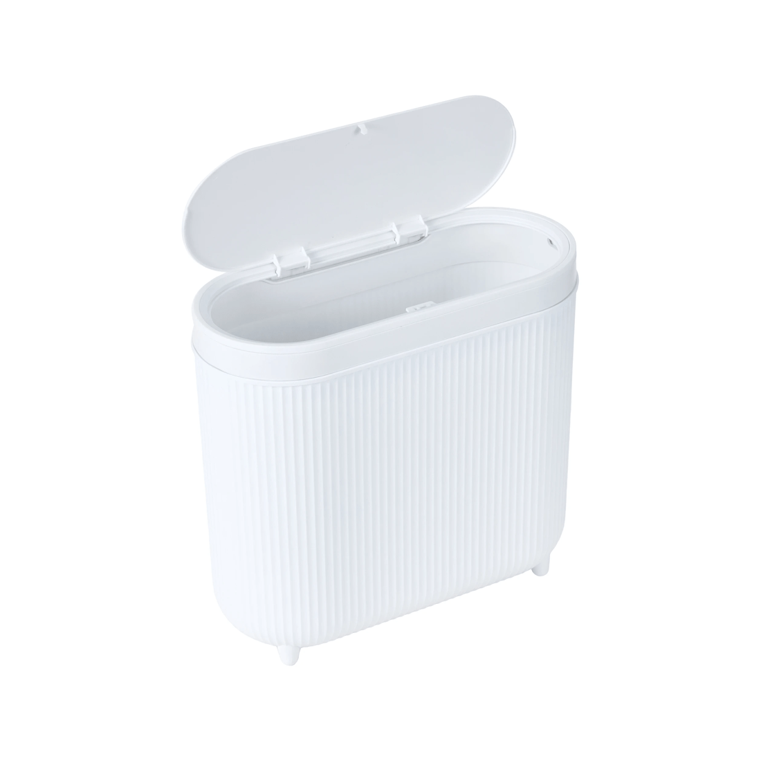 3 8L Push Top Bin - White, 3 of 7