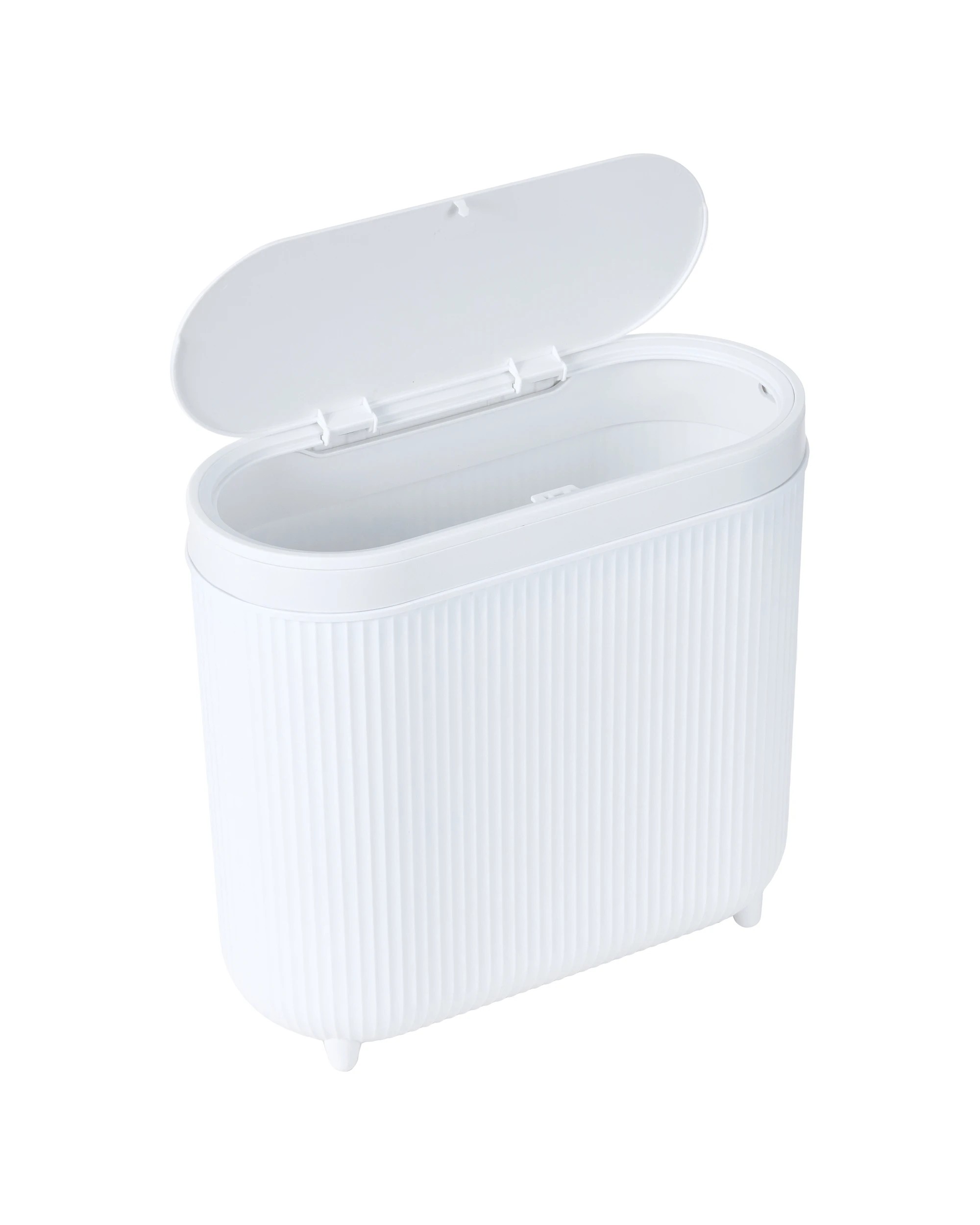 3 8L Push Top Bin - White, 3 of 7