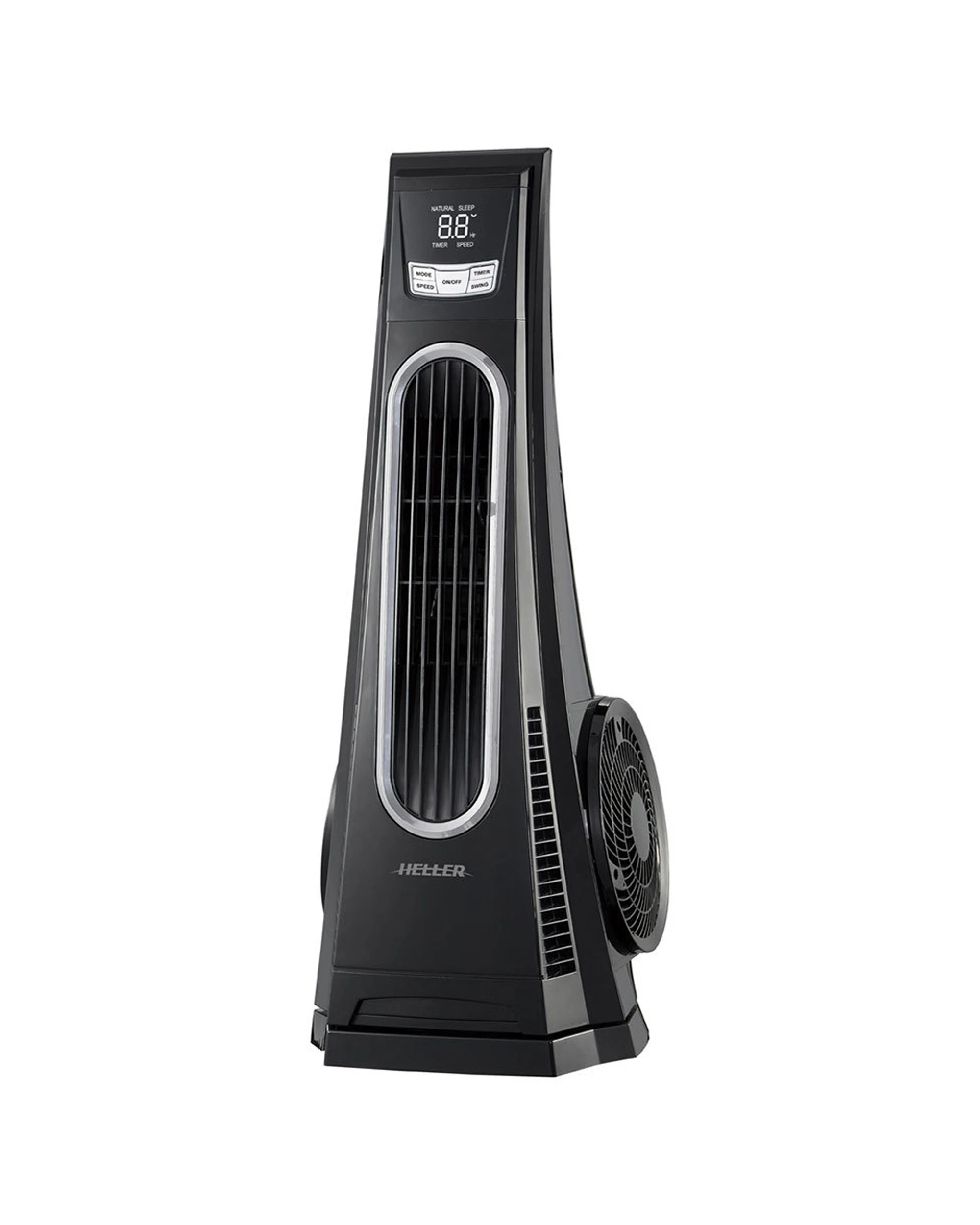 2 Heller 75cm Tower Fan/air Cooler/cooling W/remote Control/oscillation/3 Speed
 - Black, 2 of 3