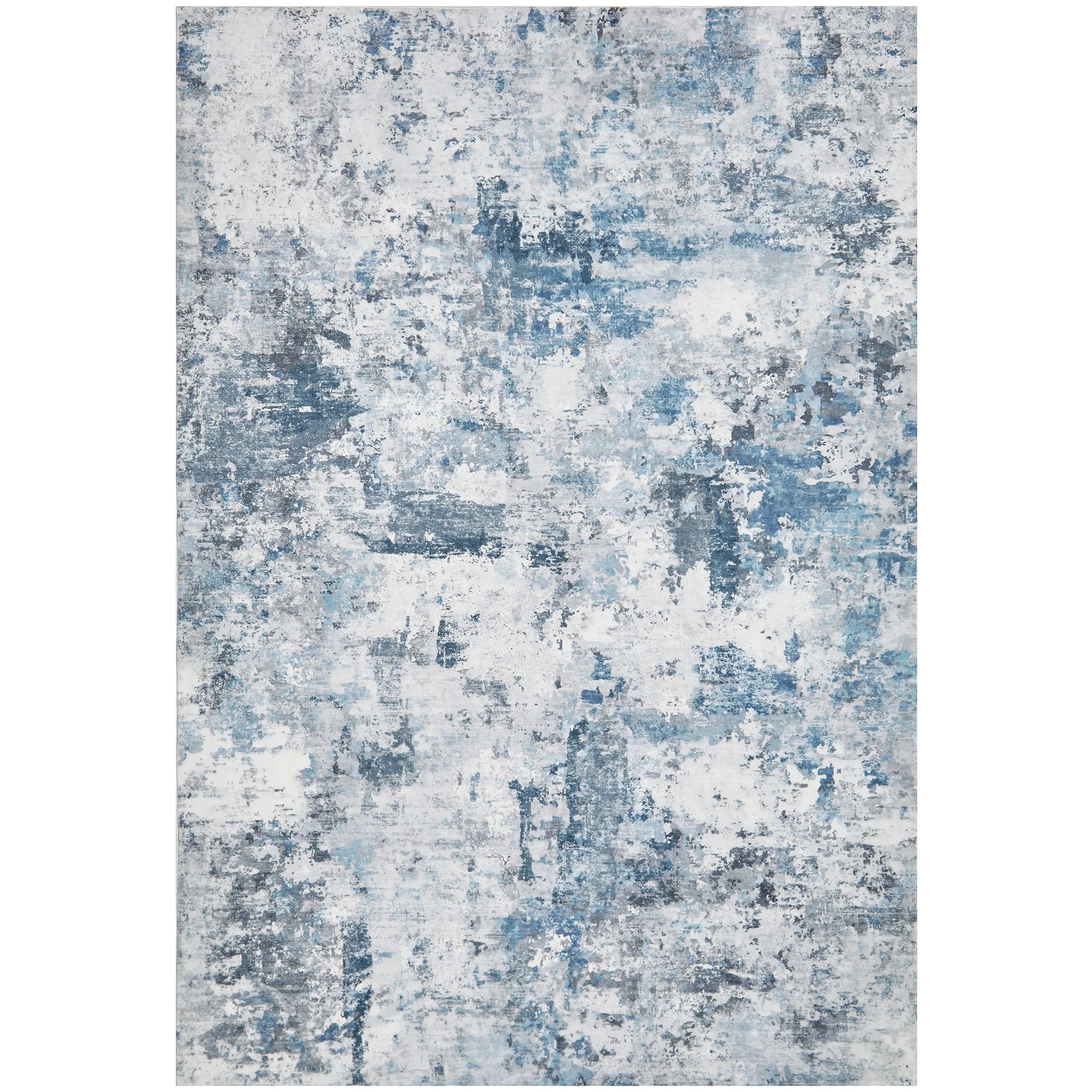 1 Common Ground Rugs Vitality Cato Washable 320x230cm - Extra Large Floor Rug - Blue, 1 of 10