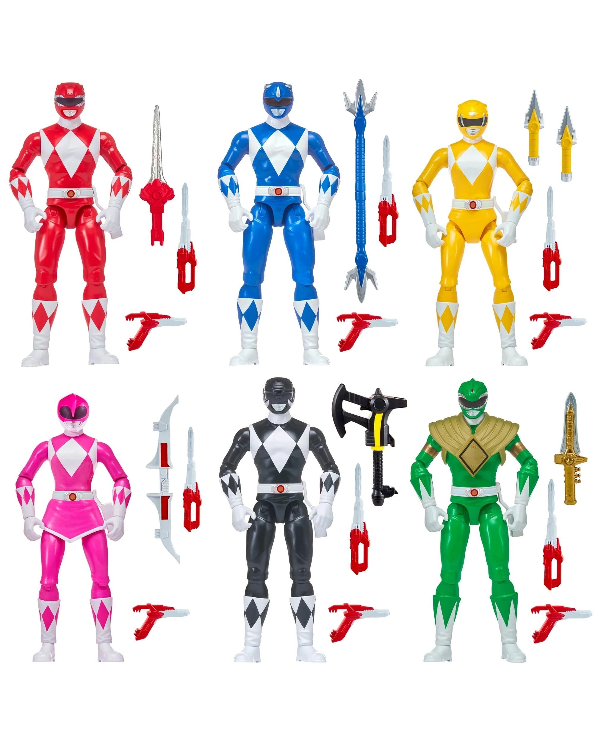 3 Mighty Morphin Power Rangers Re-Ignition 5.25 inch Basic Figure Collectors 6 Pack Action Figure Set, 3 of 10