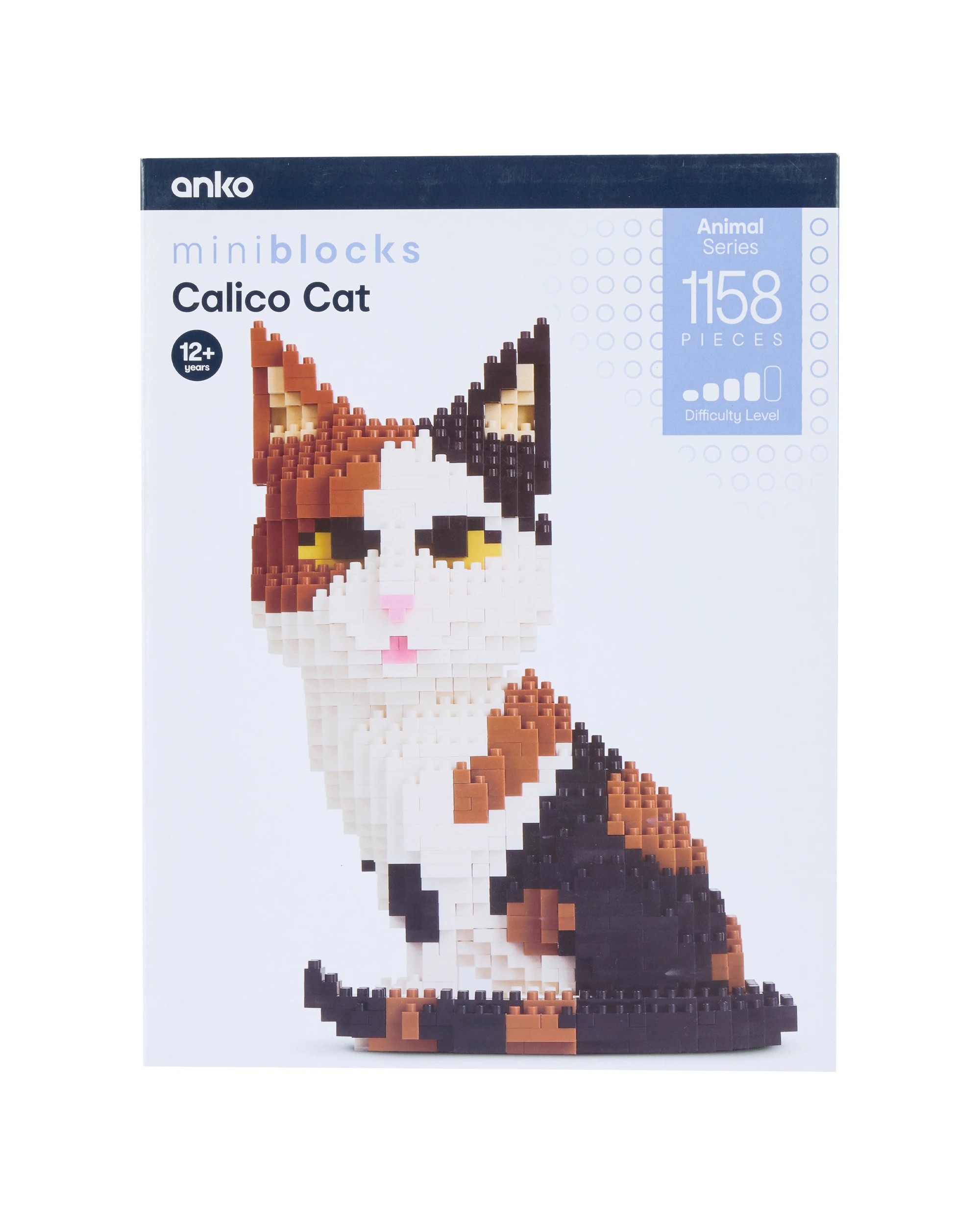 1 1158 Piece Mini Blocks Animal Series: Calico Cat, 1 of 3
