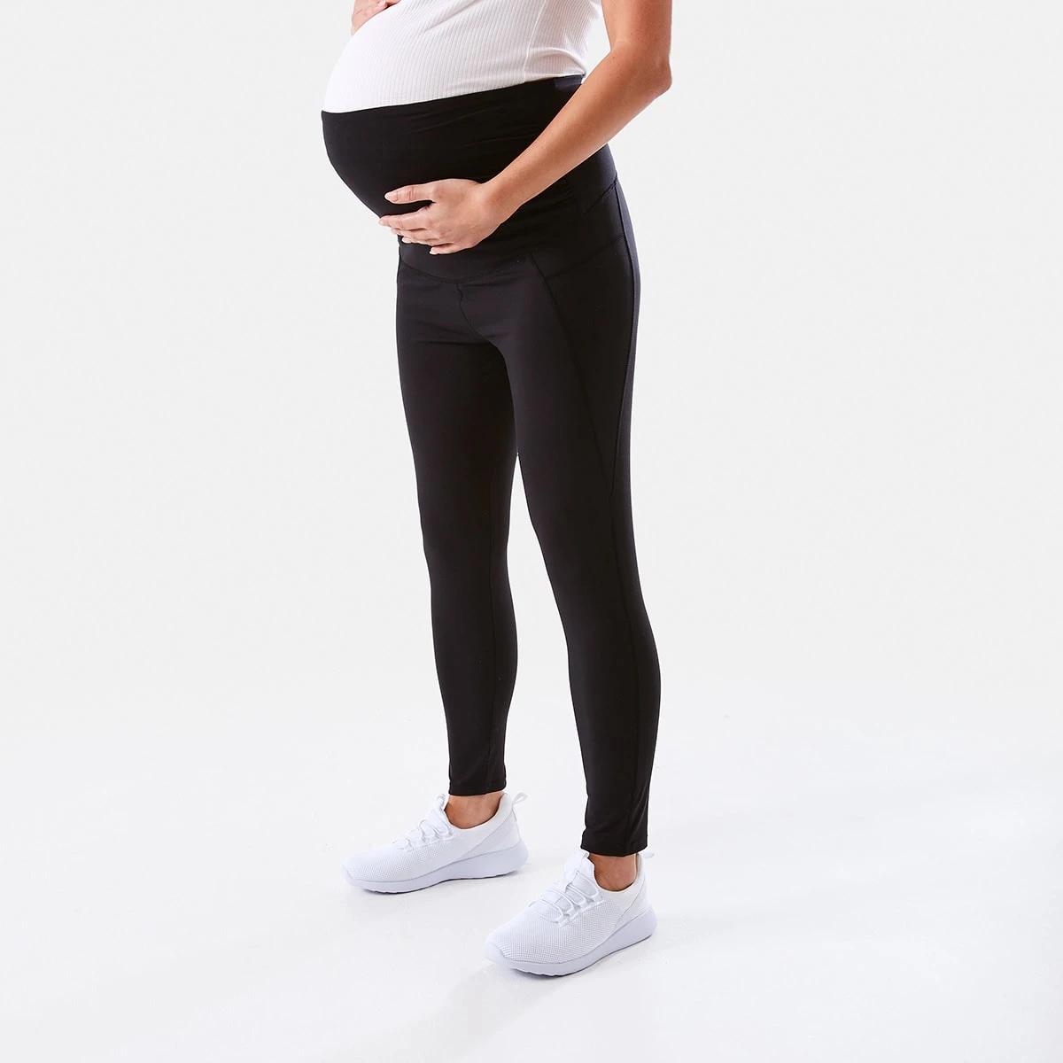 2 Maternity Active Soft Touch Leggings Black, 2 of 6