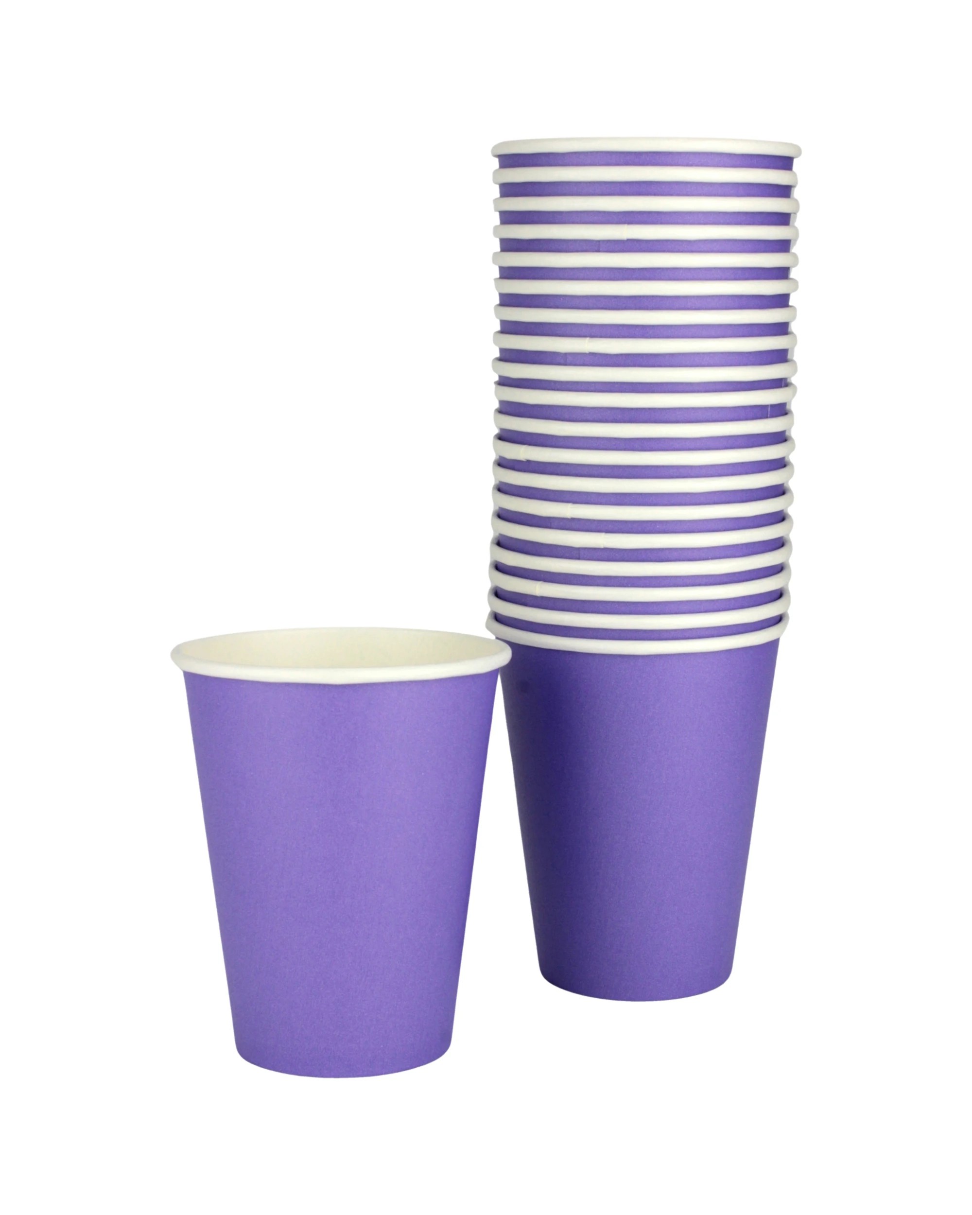 1 Amscan Paper Cups 354ml Pack of 20 - New Purple - New Purple, 1 of 3