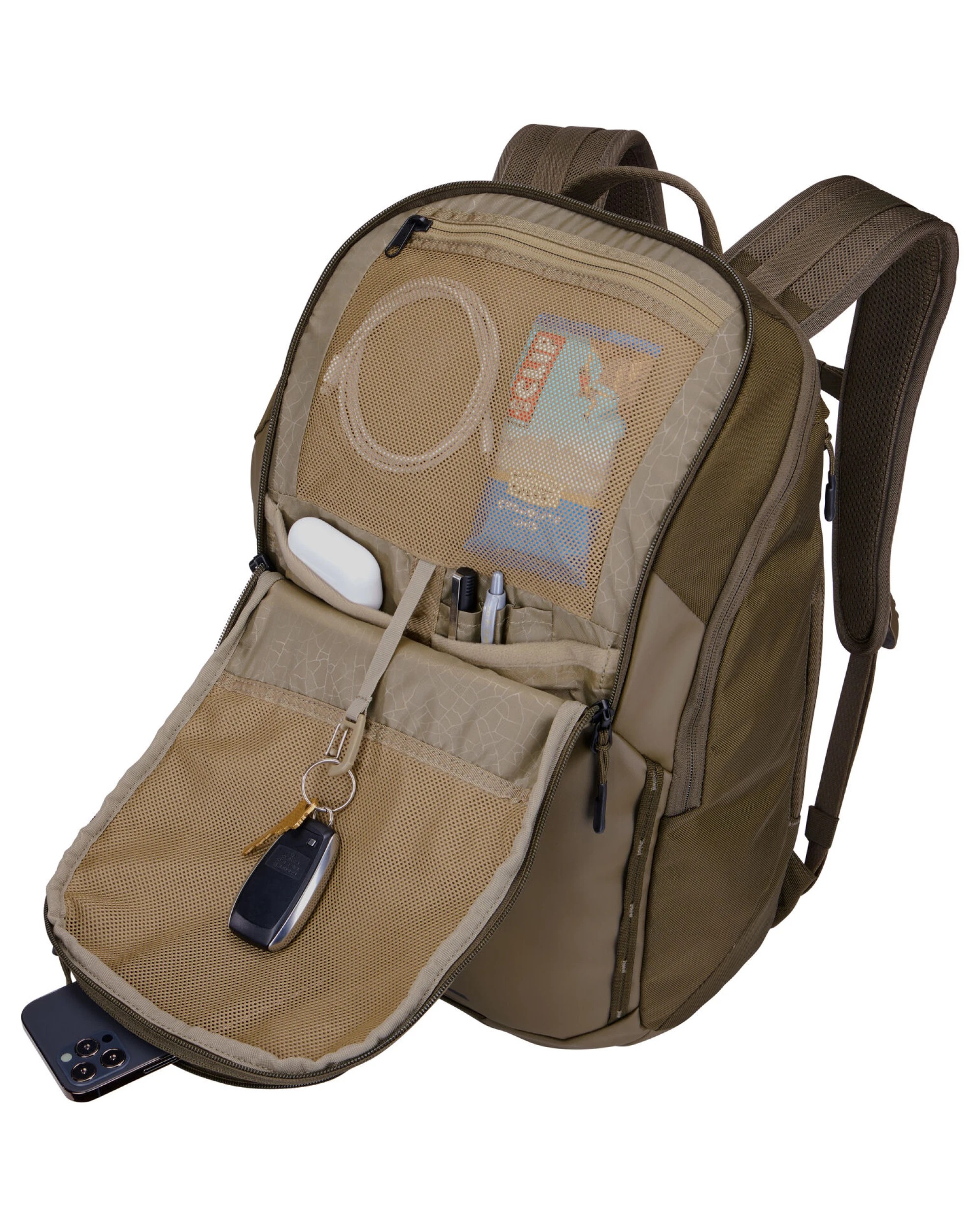 2 Thule Chasm 26L Everyday Backpack Bag Travel w/ Laptop Pocket in Deep Khaki, 2 of 10