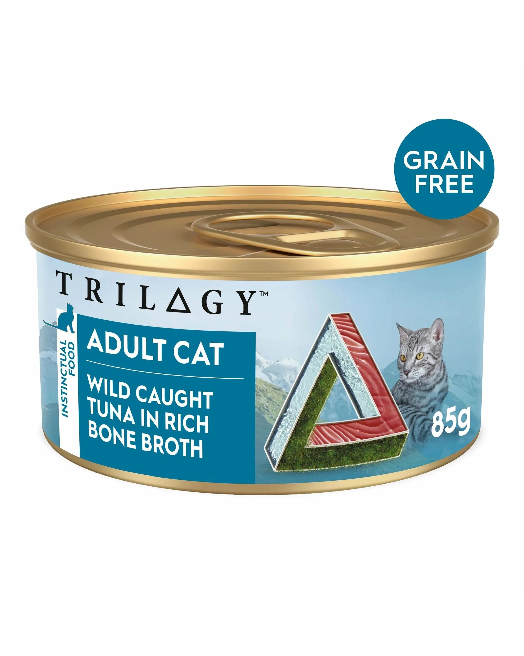 1 Trilogy Adult Tuna In Bone Broth 85g 24pk, 1 of 2