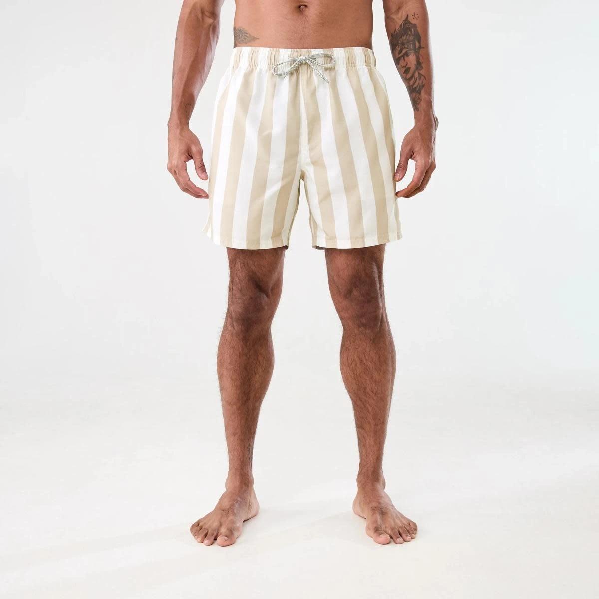 6 Core Print Swim Shorts VACATION STRIPE NEUTRAL BEIGE, 6 of 6