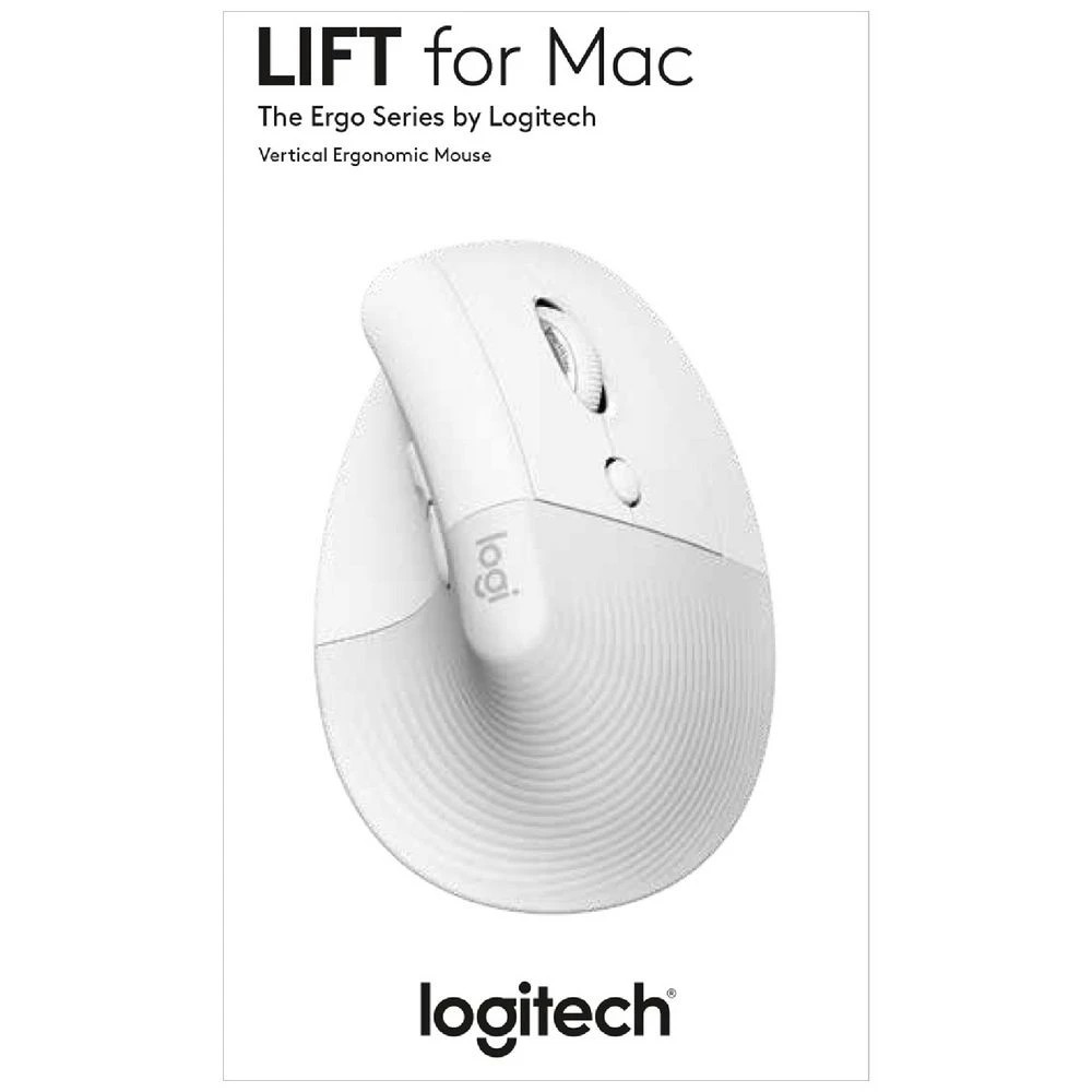 9 Logitech Lift for Mac Vertical Ergonomic Mouse Off-White, 9 of 10