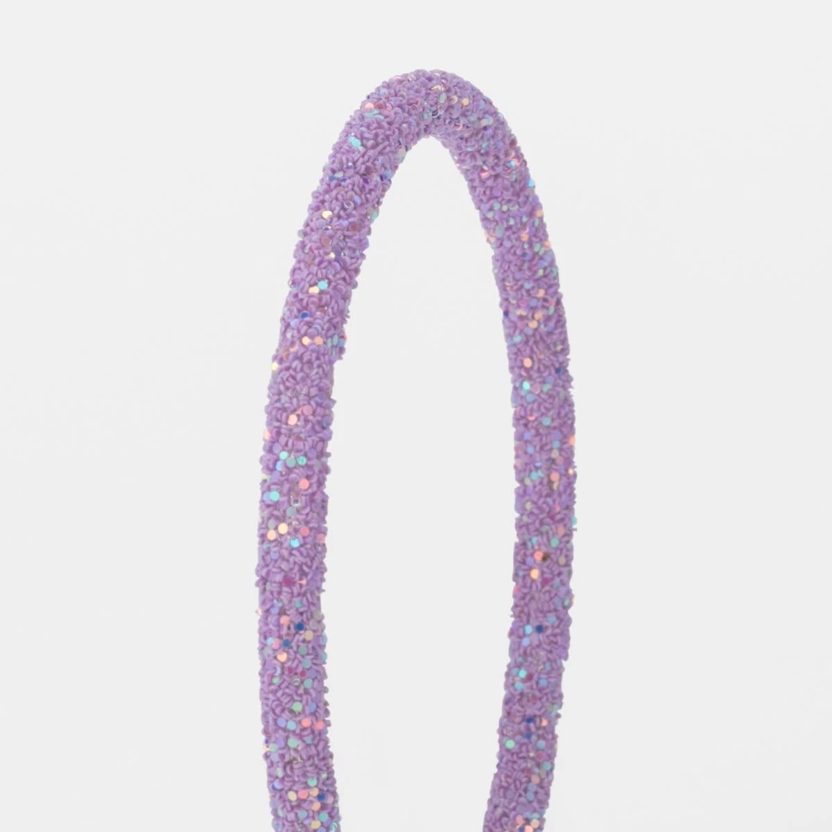 2 Glitter Hairband - Purple, 2 of 4