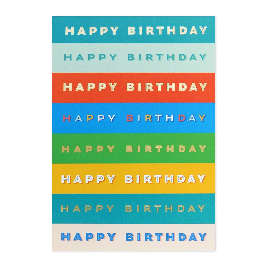 3 Connections from Hallmark Birthday Card - Stripes, 3 of 3