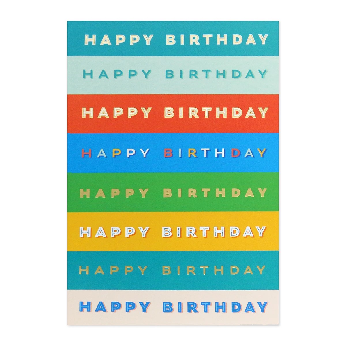 3 Connections from Hallmark Birthday Card - Stripes, 3 of 3