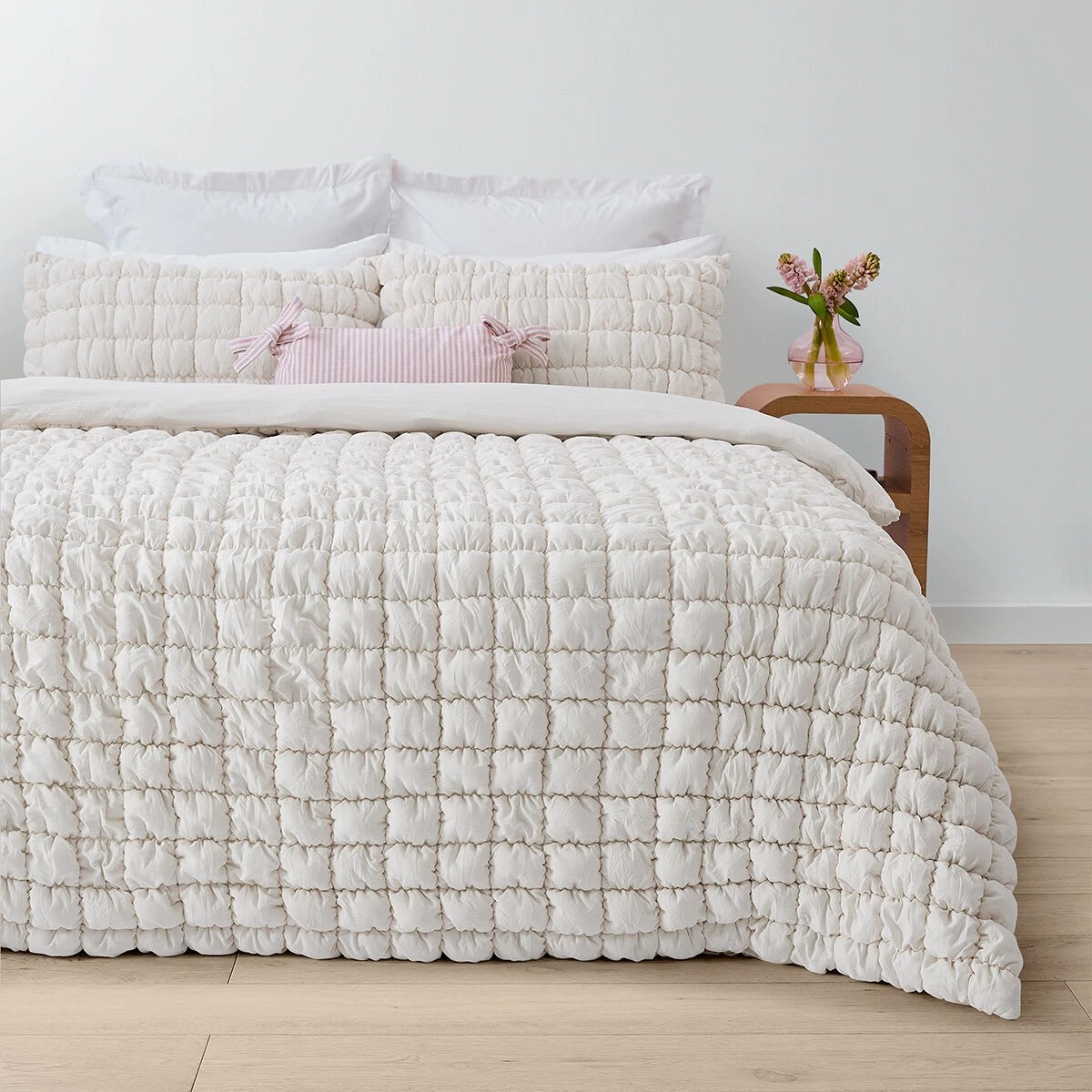 1 Marshmallow Quilt Cover Set - Queen Bed, White, 1 of 6