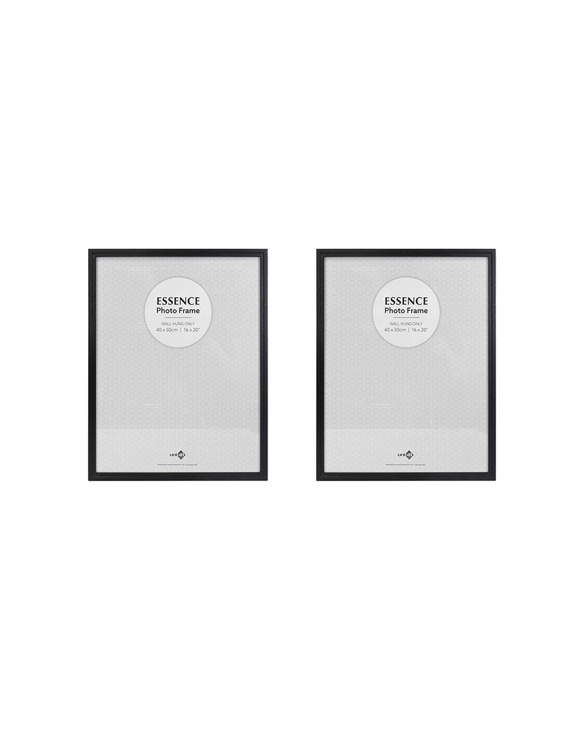 1 Unigift 2PK Essence MDF Glass Picture Frame Pack Home Decor 40x50cm - Multi, 1 of 3