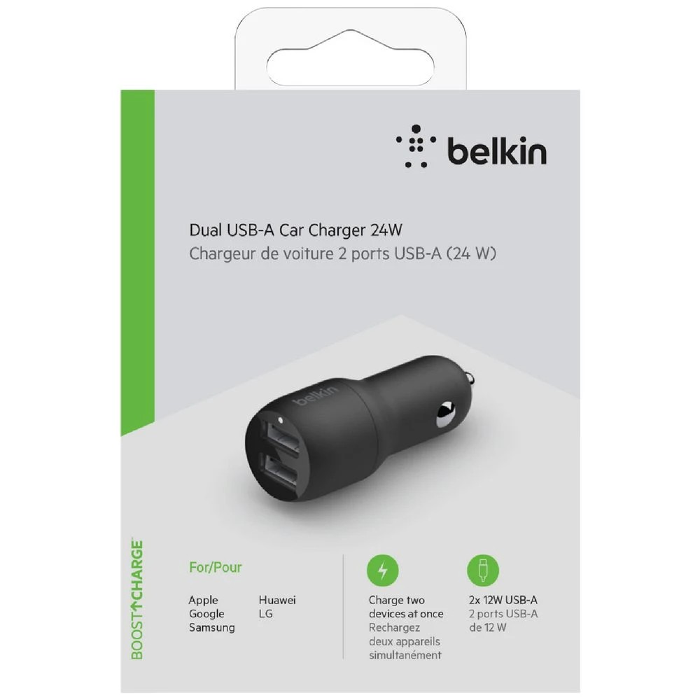2 Belkin BoostCharge 24W Dual Port Car Charger, 2 of 4