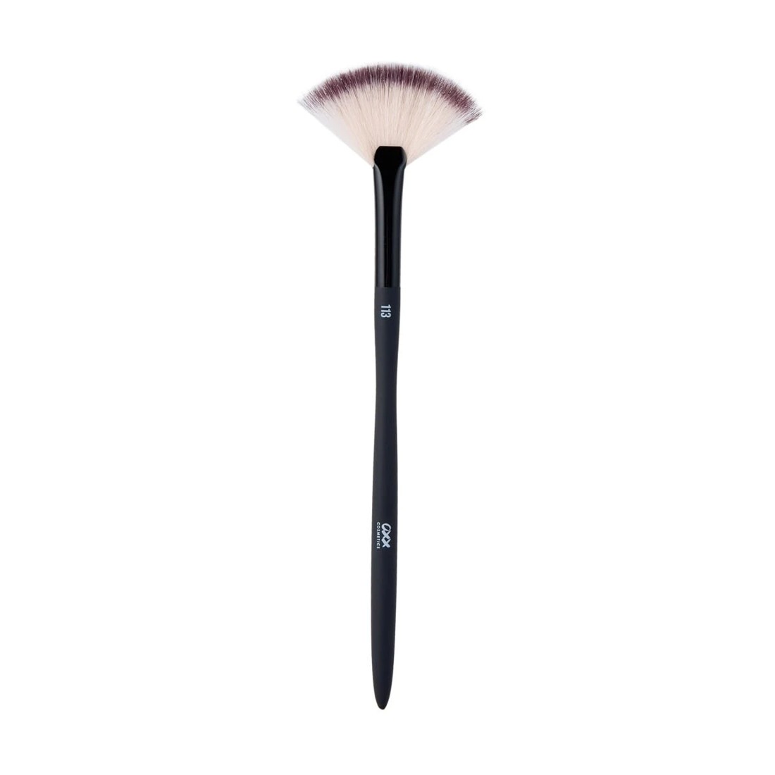 1 OXX Cosmetics 113 Highlighter Fan Brush - Black, 1 of 5
