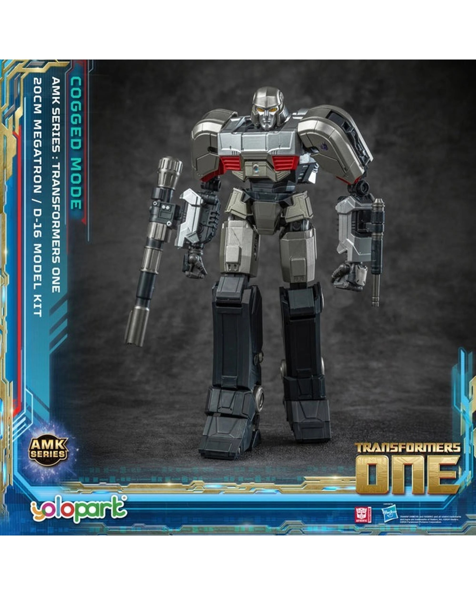 2 Yolopark Transformers One D-16 Megatron Cogged Mode AMK Series 20cm Advance Model Kit, 2 of 6