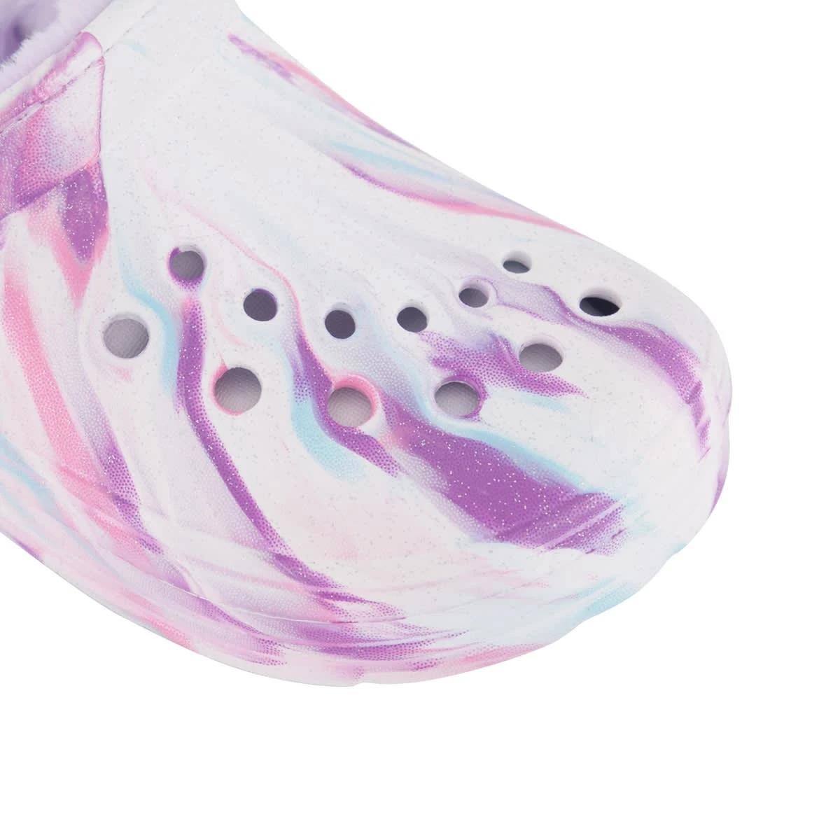 4 Senior Faux Fur Lined Clogs Ombre, 4 of 4