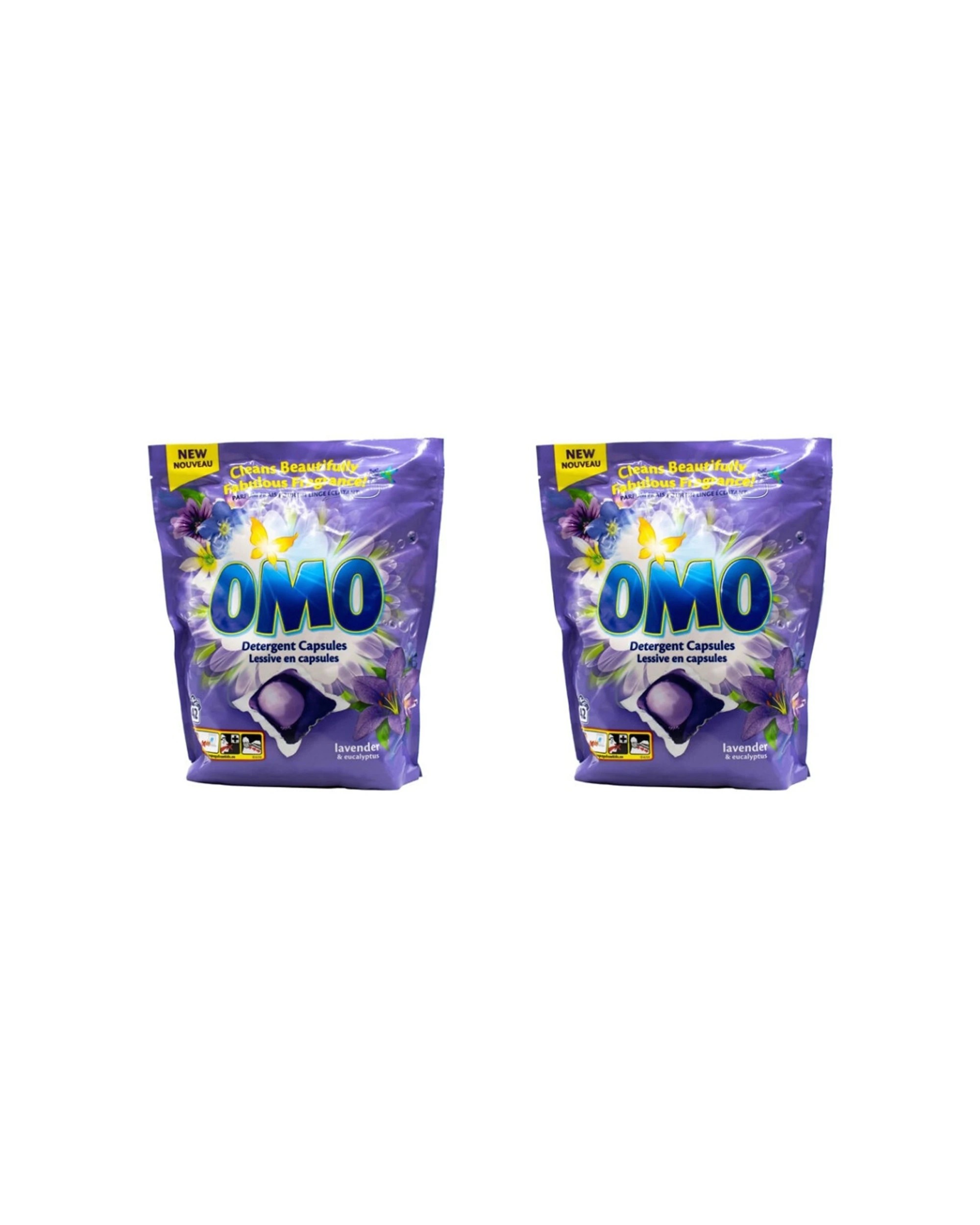 1 Omo 84pc Detergent Laundry CapsulesLavender And Eucalyptus2 x 42pc, 1 of 3