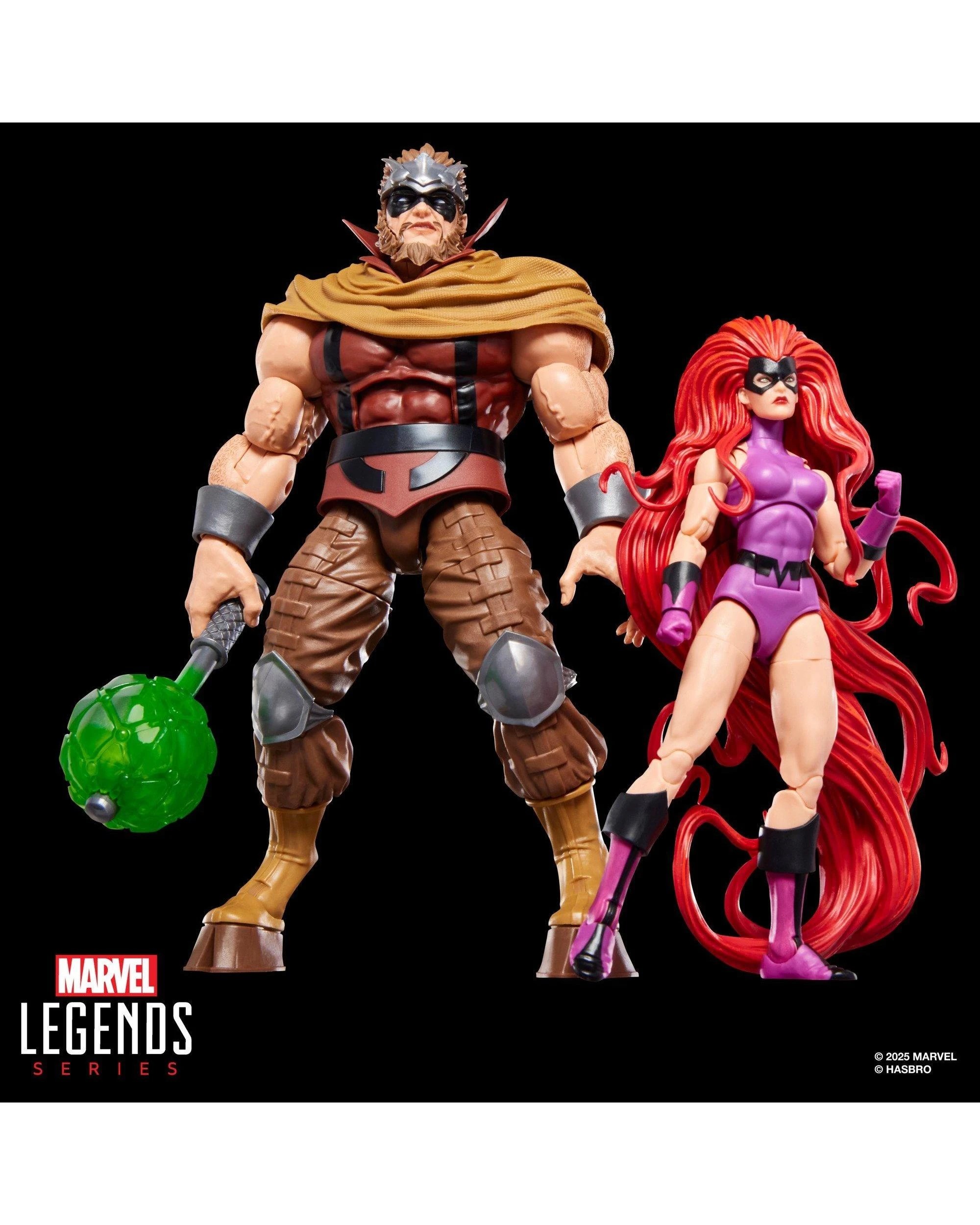 4 Marvel Legends Series Inhumans Marvel's Medusa and Marvel's Gorgon Action Figure 2 Pack, 4 of 10