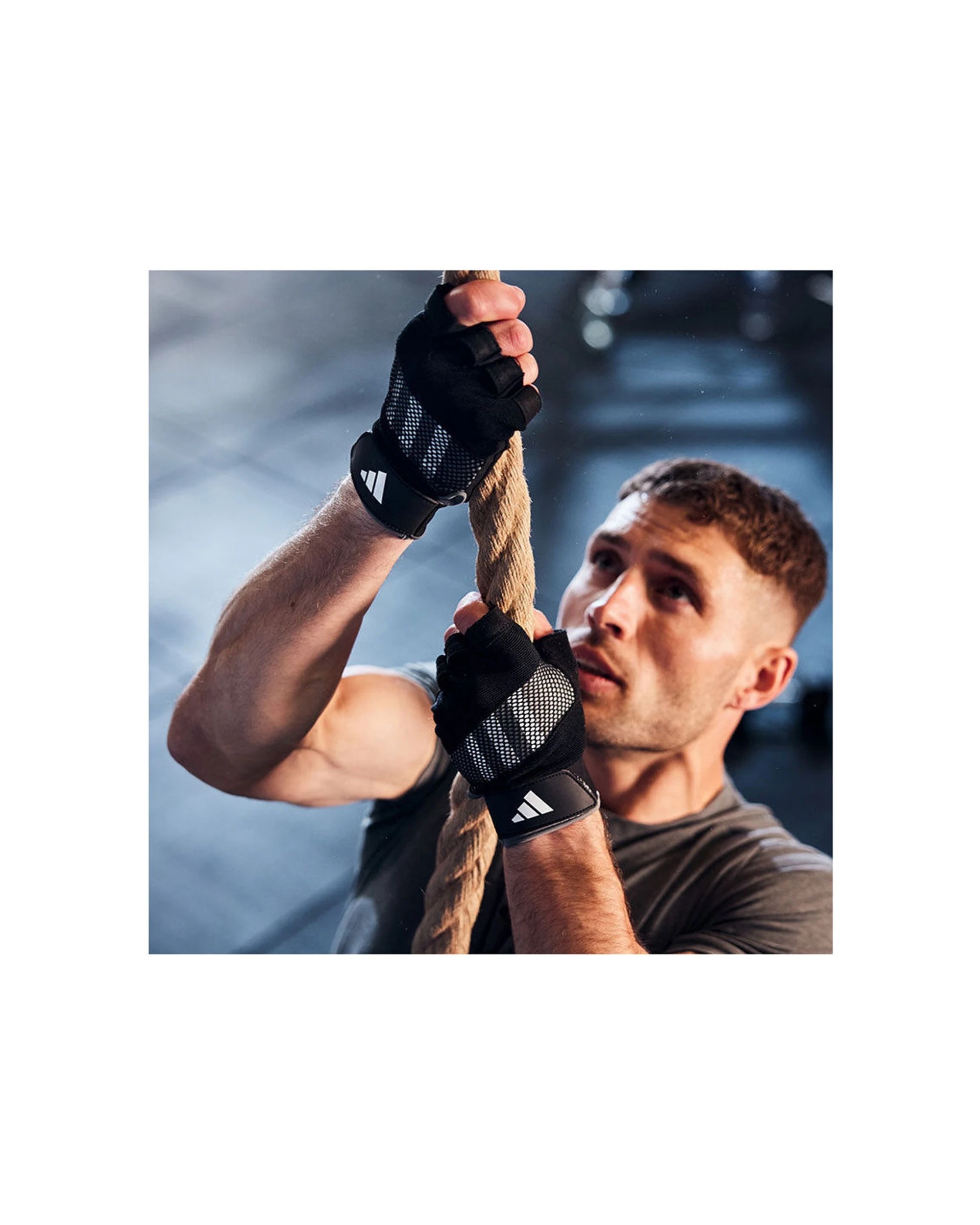 3 Adidas Performance Training Gloves Aeroready Ventilated Palms Size S Padded - Black, 3 of 4