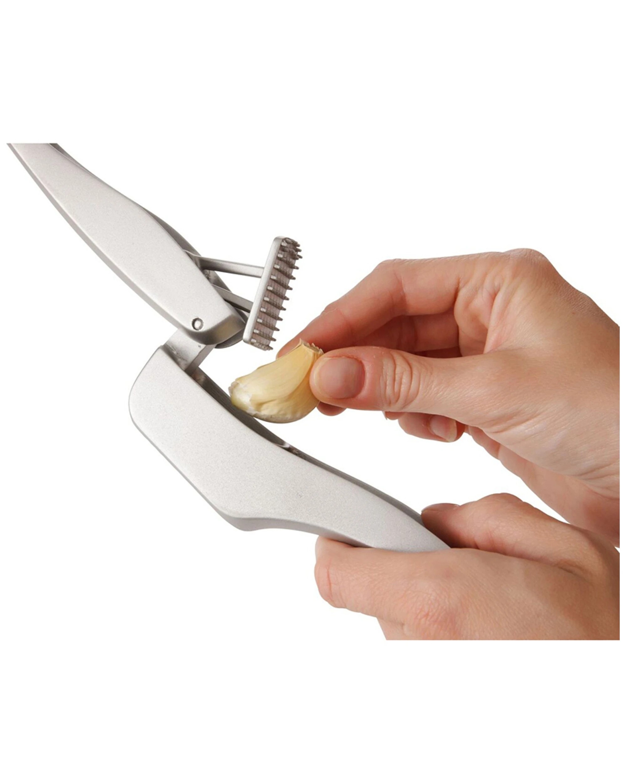 2 Zyliss Susi 3 Aluminium Garlic Press with Cleaner Silver 1402 - Silver, 2 of 3