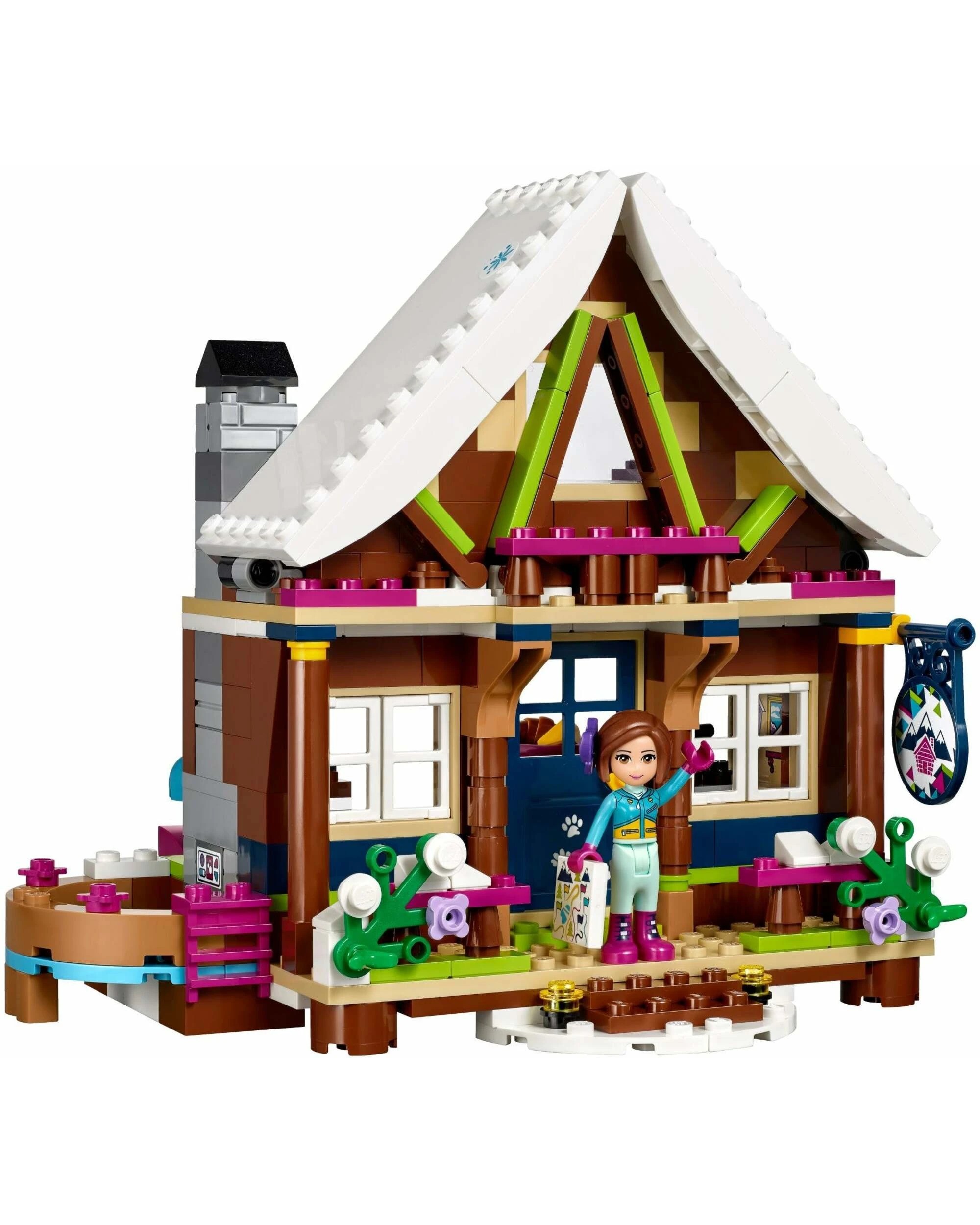 3 LEGO 41323 Snow Resort Chalet with Hot Tub & Snowmobile, 3 of 5