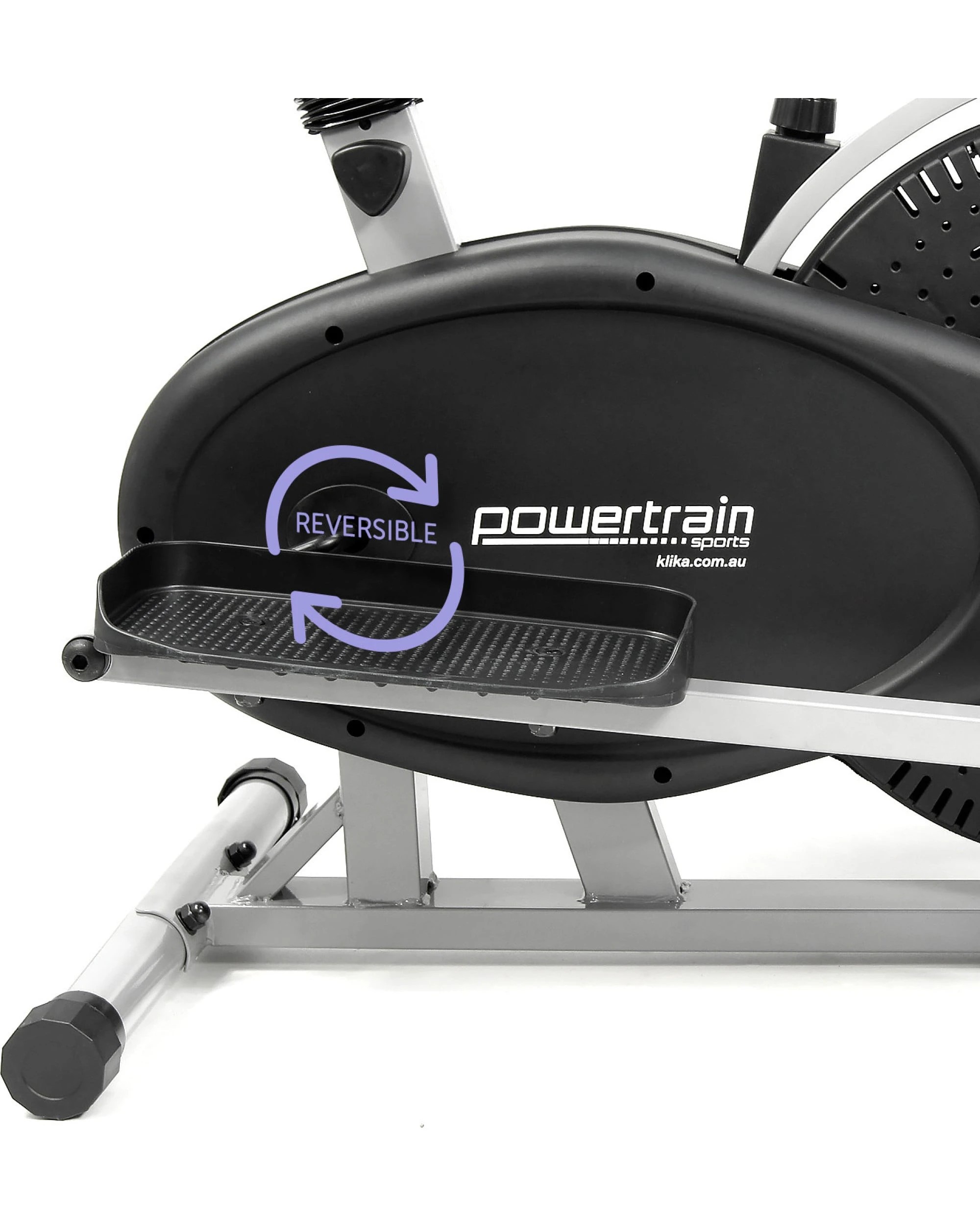 8 Powertrain 2-in-1 Elliptical Cross Trainer and Exercise Bike - Black, 8 of 9