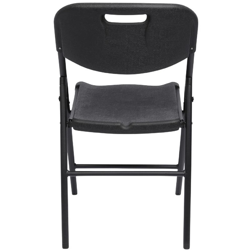 4 J.Burrows Outdoor Folding Chair Black Visitor Chairs and Stools, 4 of 7
