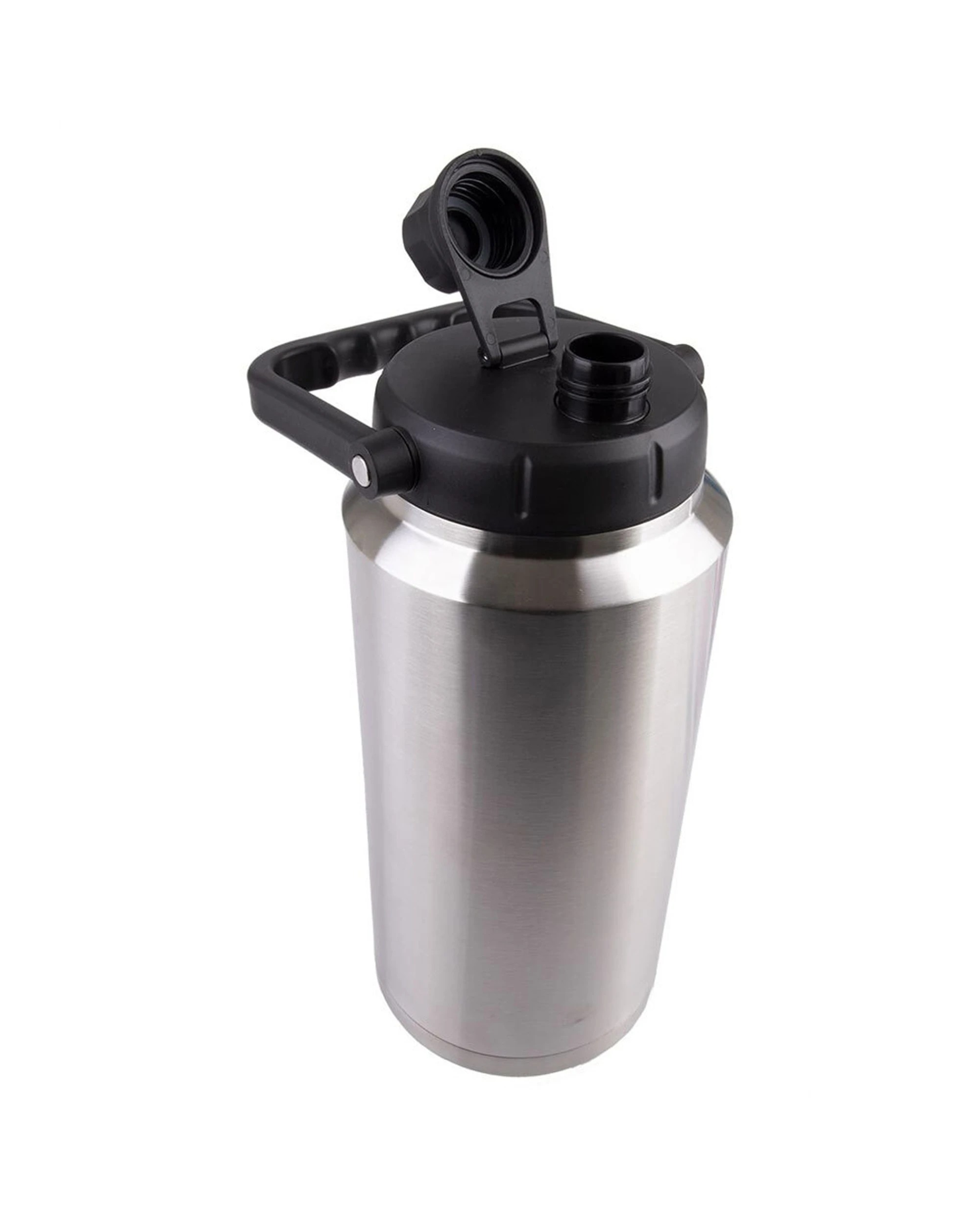 2 Oasis 3.8l Insulated Mini Jug Stainless Steel Water Bottle W/carry Handle Silver
 - Silver, 2 of 3