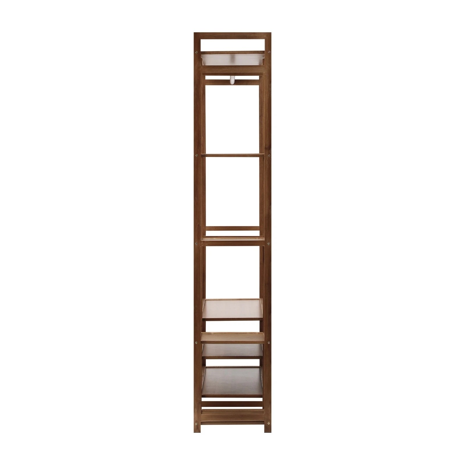 8 Oikiture Clothes Rack Open Wardrobe Garment Coat Hanging Rail Bamboo 8 Shelves
 - Natural, 8 of 10