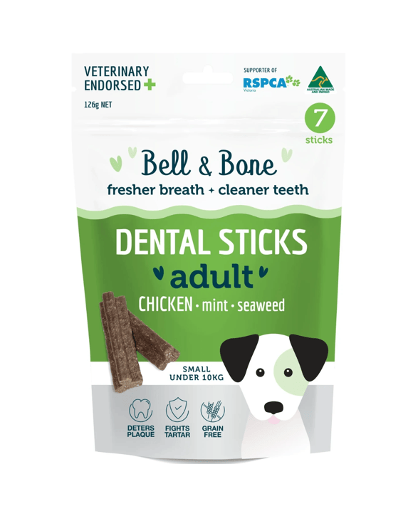 Bell And Bone Dental Sticks - Chicken, Mint And Seaweed - Small