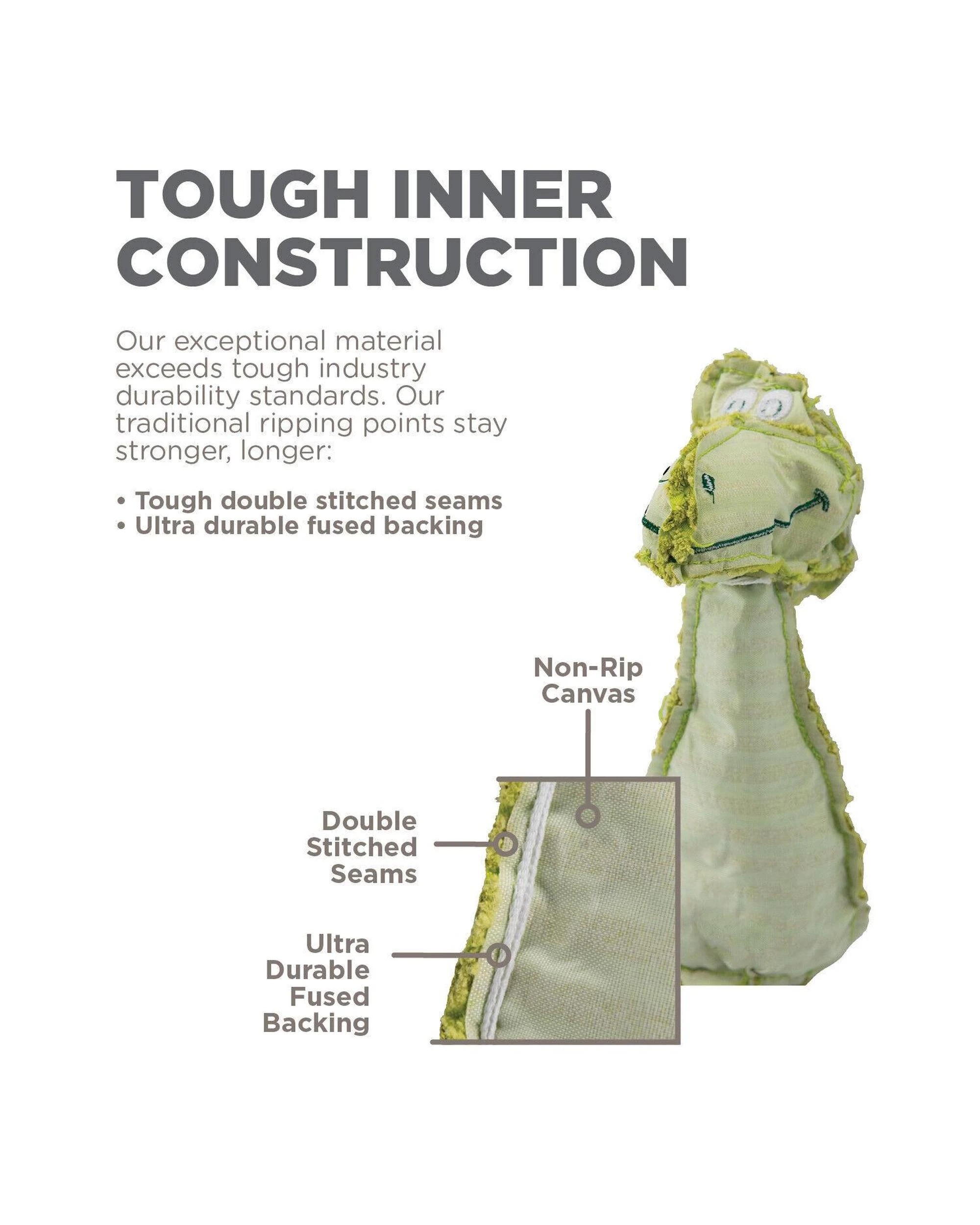 9 Outward Hound Springys Gator Interactive Plush Dog Squeaker Toy, 9 of 9